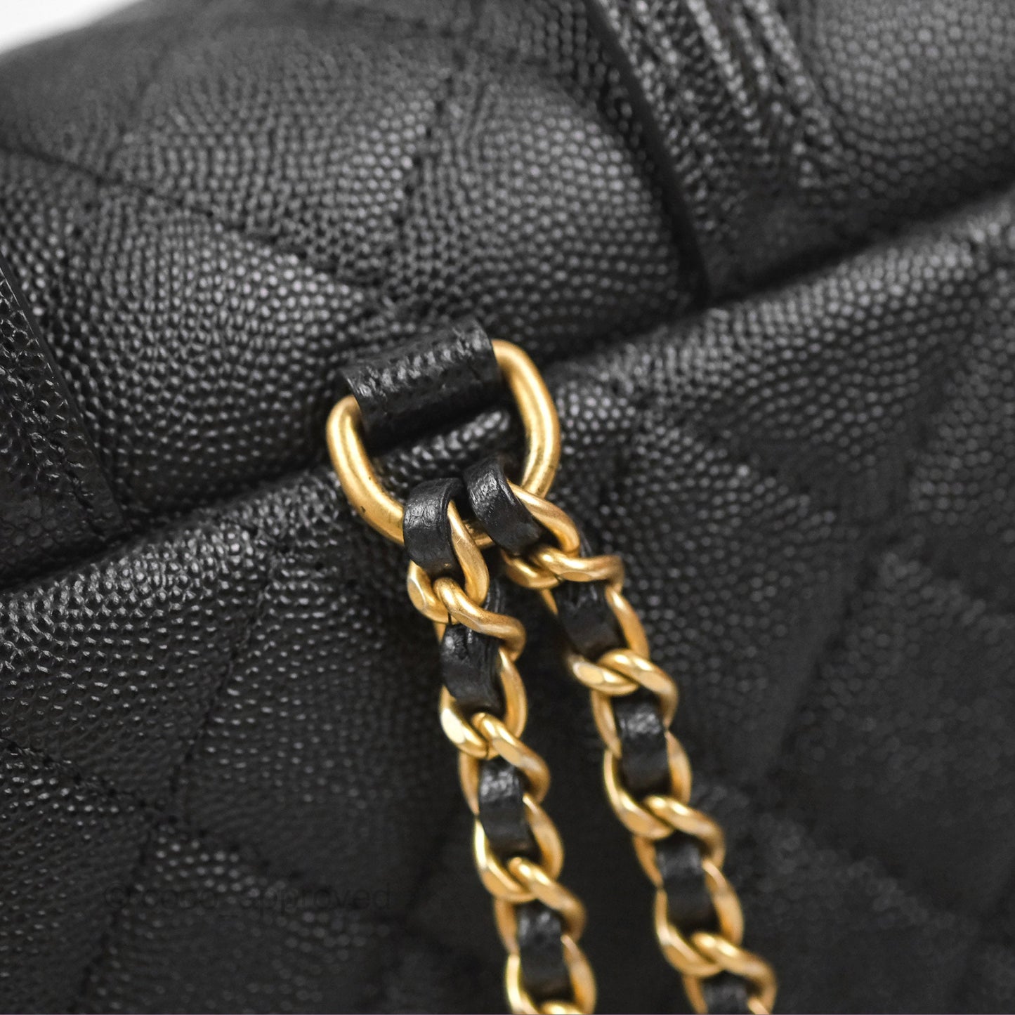 Chanel Small Quilted Filigree Backpack Black Caviar