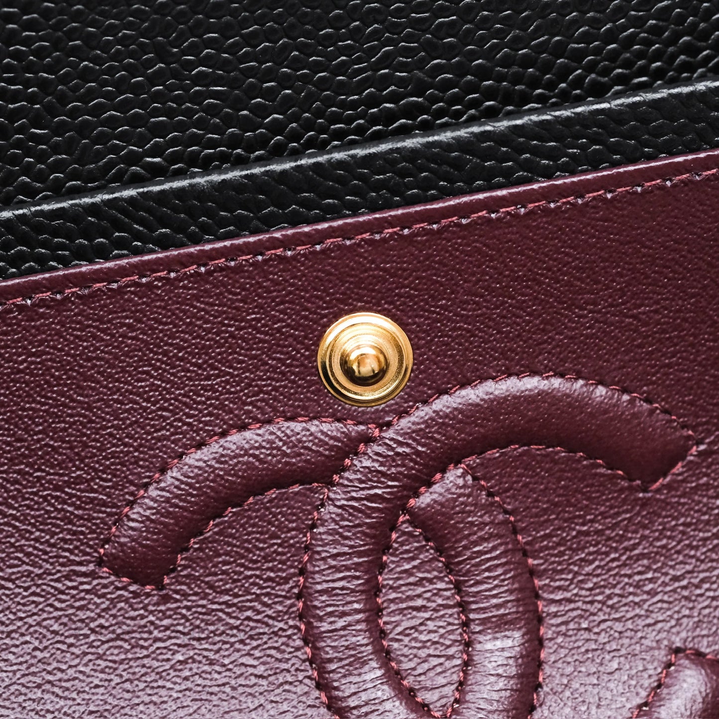 Chanel Small Classic Flap Quilted Black Caviar Gold Hardware