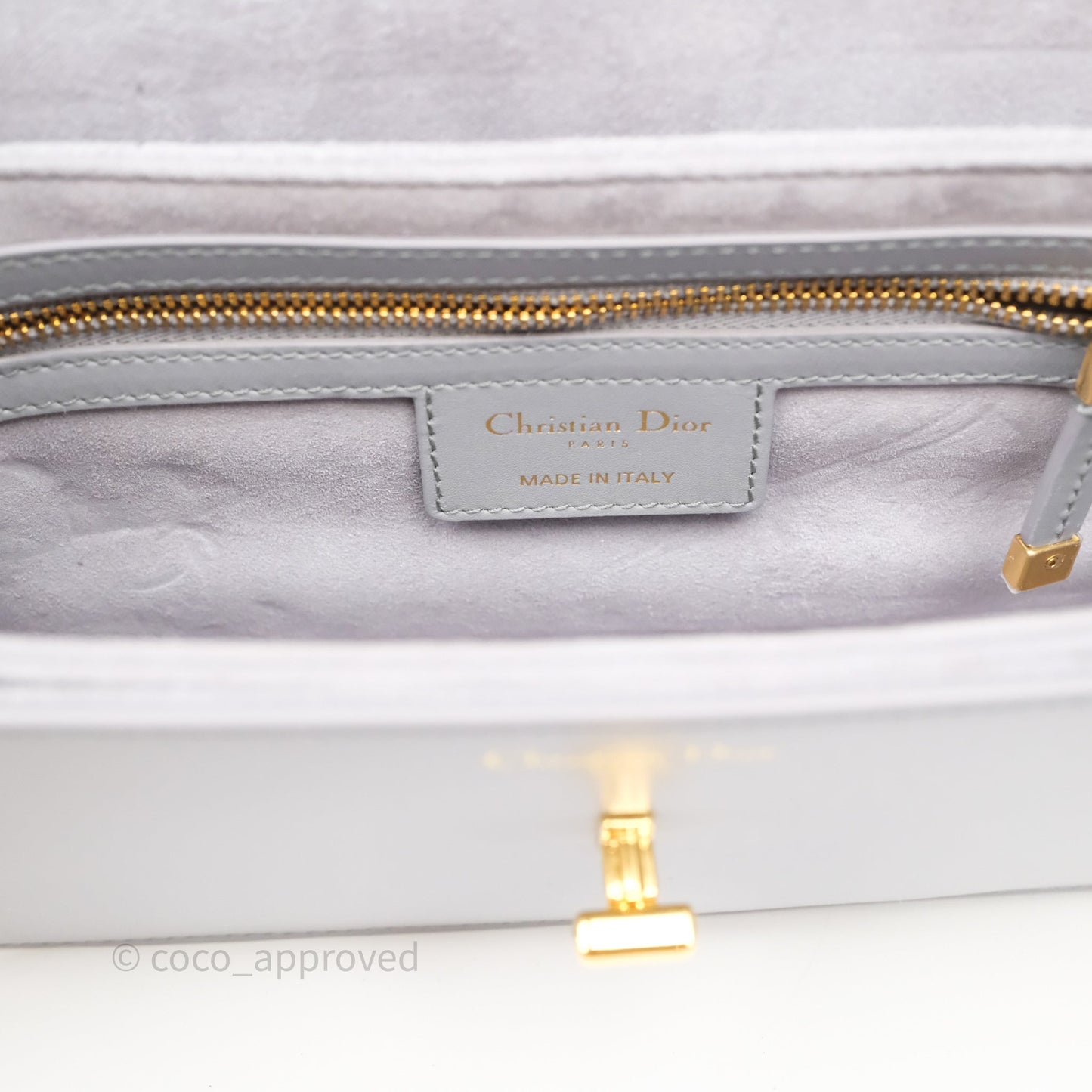 Dior 30 Montaigne Avenue Bag Grey Box Calfskin