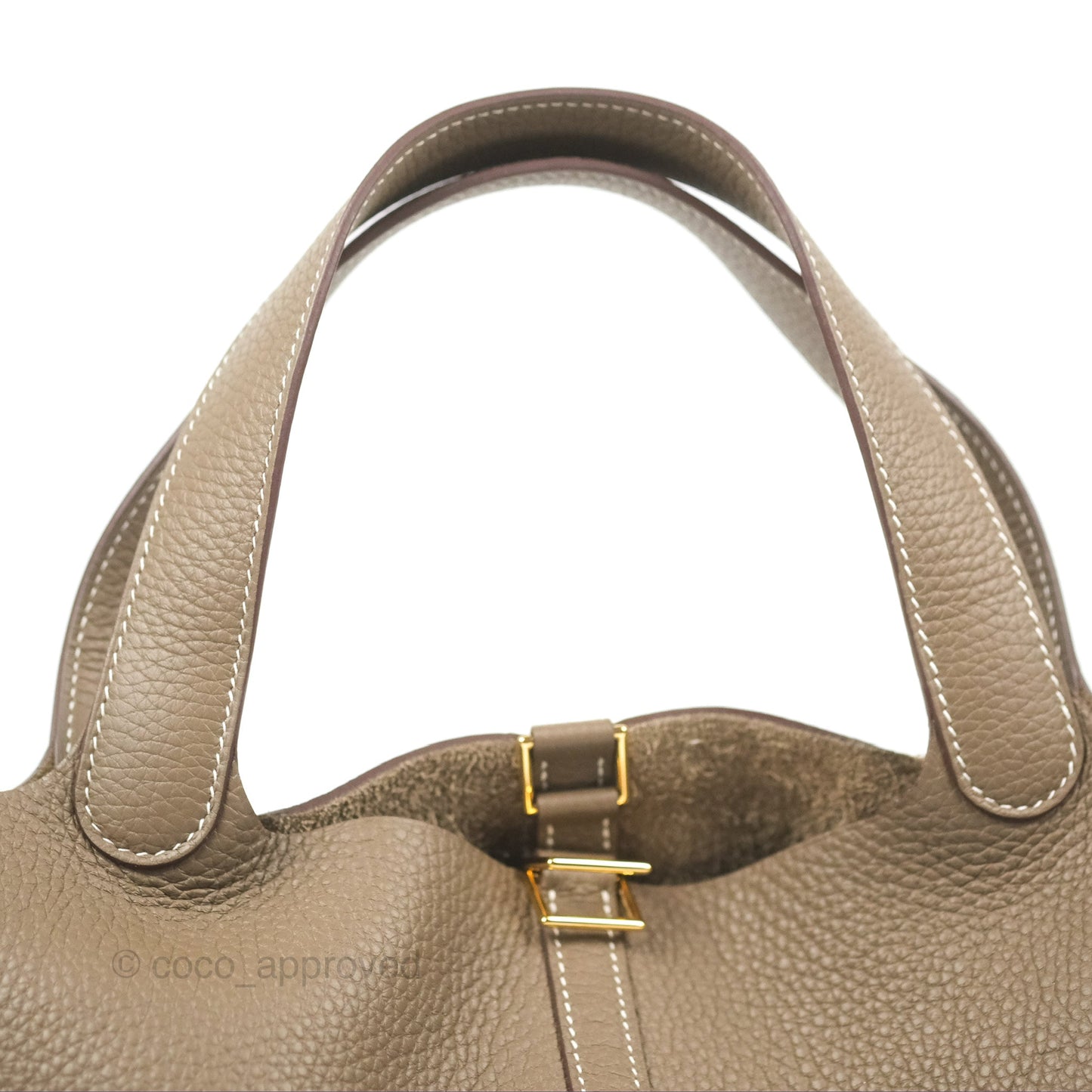Hermès Picotin 22 Etoupe Clemence Gold Hardware