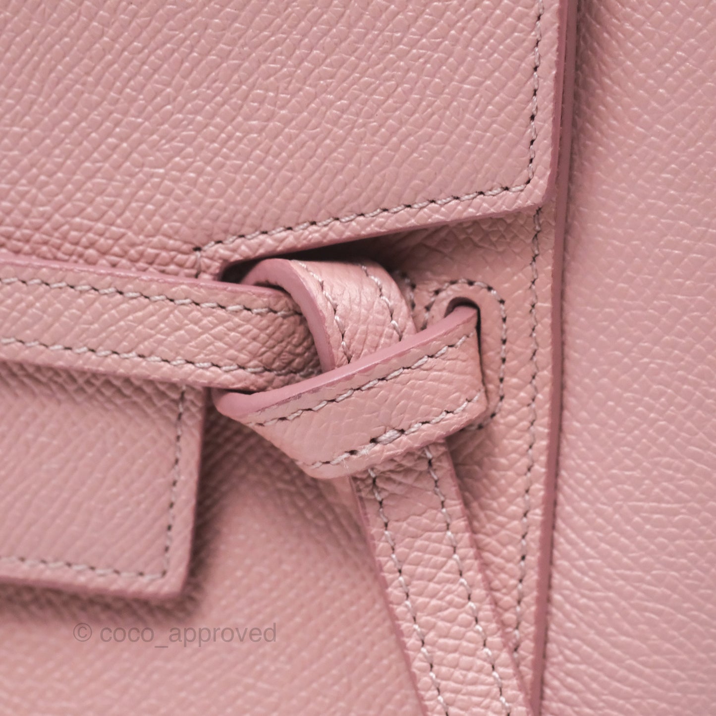 Celine Nano Belt Bag Pink Grained Calfskin Gold Hardware