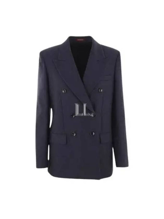 Luxury Gucci Trending 2025 Double Breasted GG Wool Blazer Jacket Black