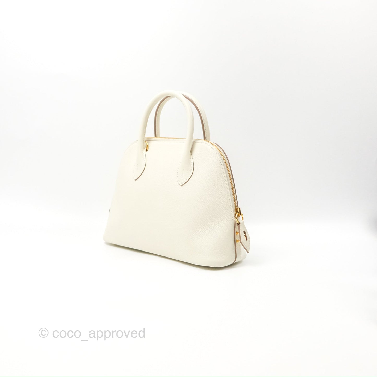 Hermès Bolide 1923 25 Mushroom 0T/Biscuit 48 Evercolor Gold Hardware