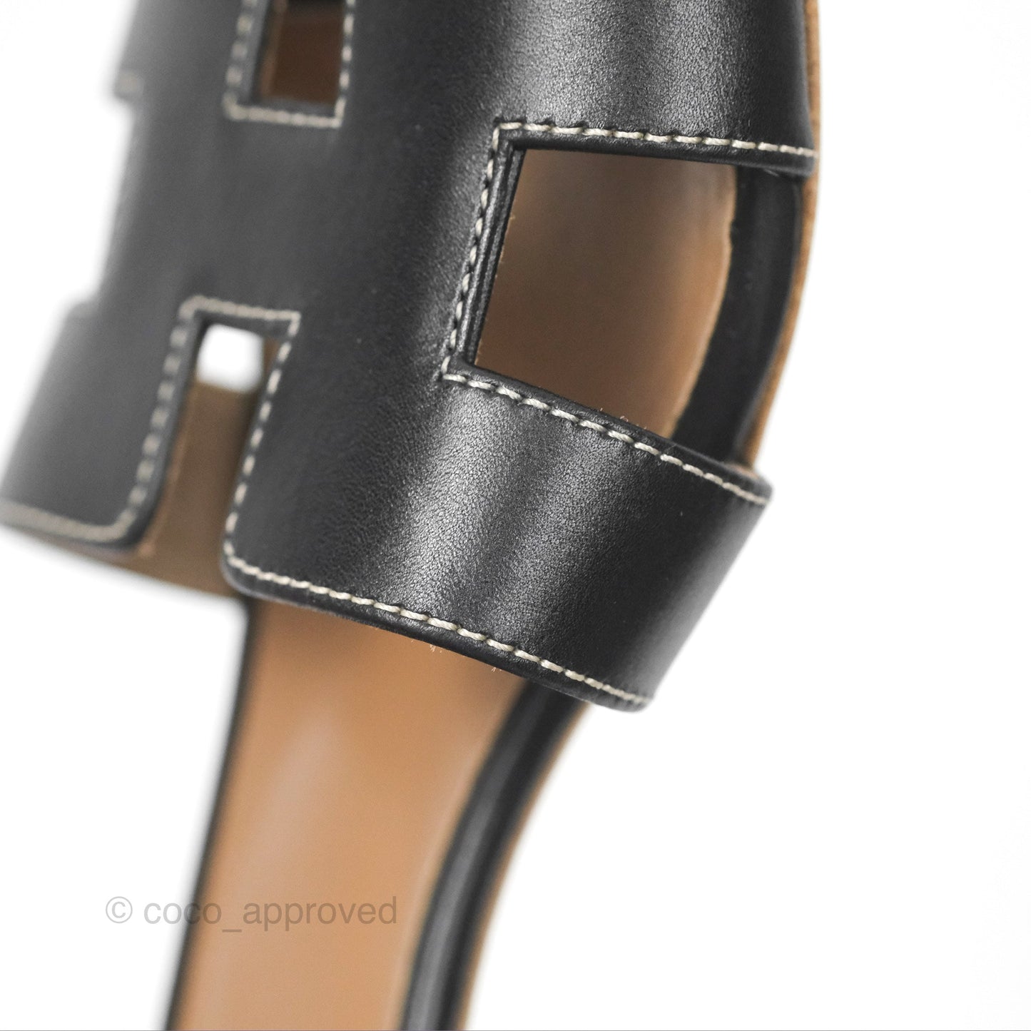 Hermès Oasis Black Sandals Size 35.5