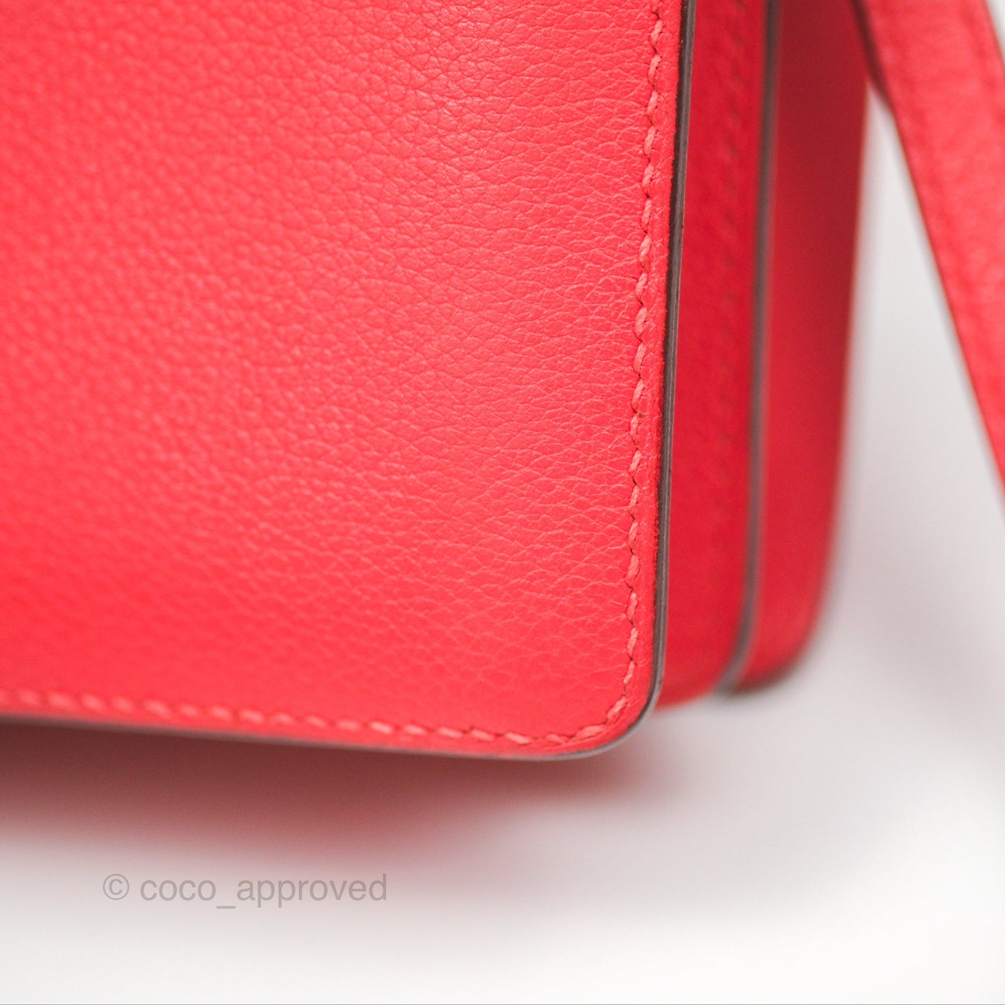 Hermès Roulis Mini 18 Rouge De Coeur Evercolor Permabrass Hardware