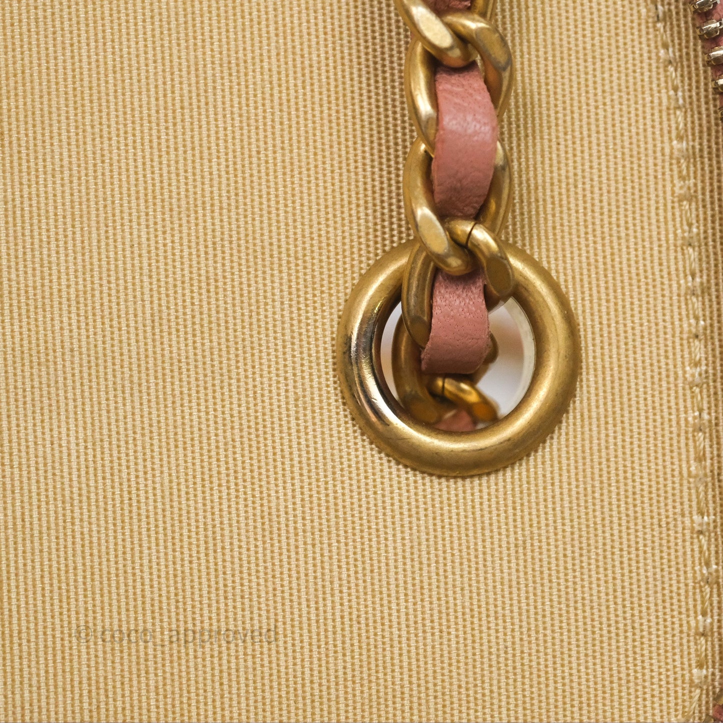 Chanel Mini Pearl Crush Vanity With Chain Pink Gold Hardware