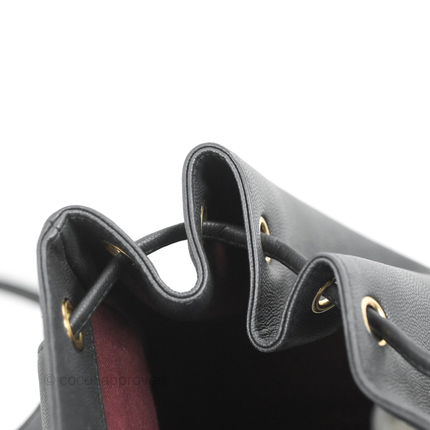 Chanel Quilted Business Affinity Backpack Black Caviar Gold Hardware