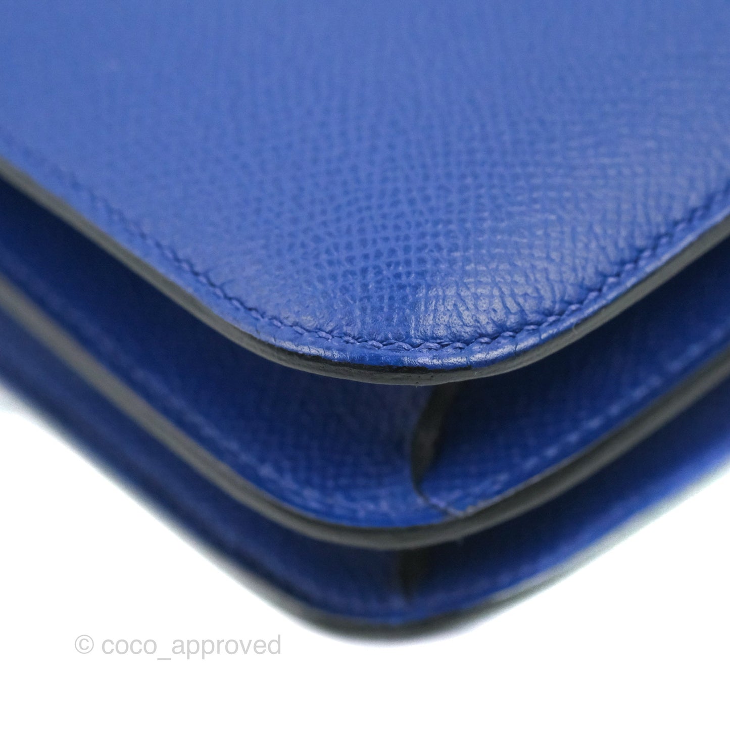 Hermès Constance Mini 18cm Bleu Electric Epsom Gold Hardware