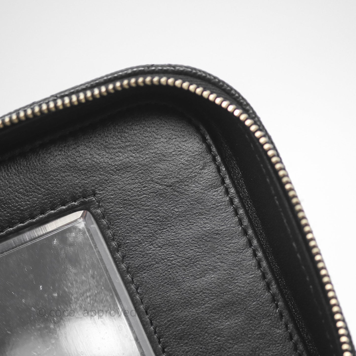 Chanel Quilted Top Handle Vanity Case Black Caviar Gold Hardware
