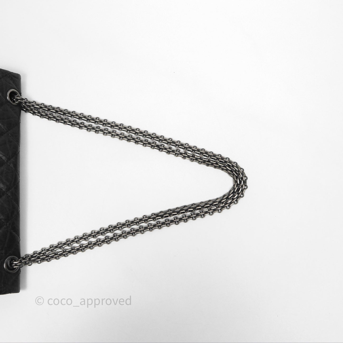 Chanel Quilted Reissue 226 Aged Calfskin Black Ruthenium Hardware