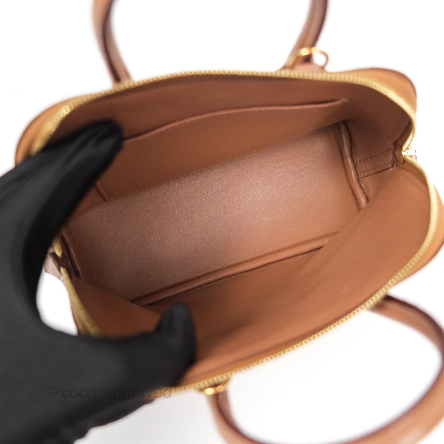 Hermès Bolide Mini 1923 Quebracho 2J Chevre Mysore Gold Hardware