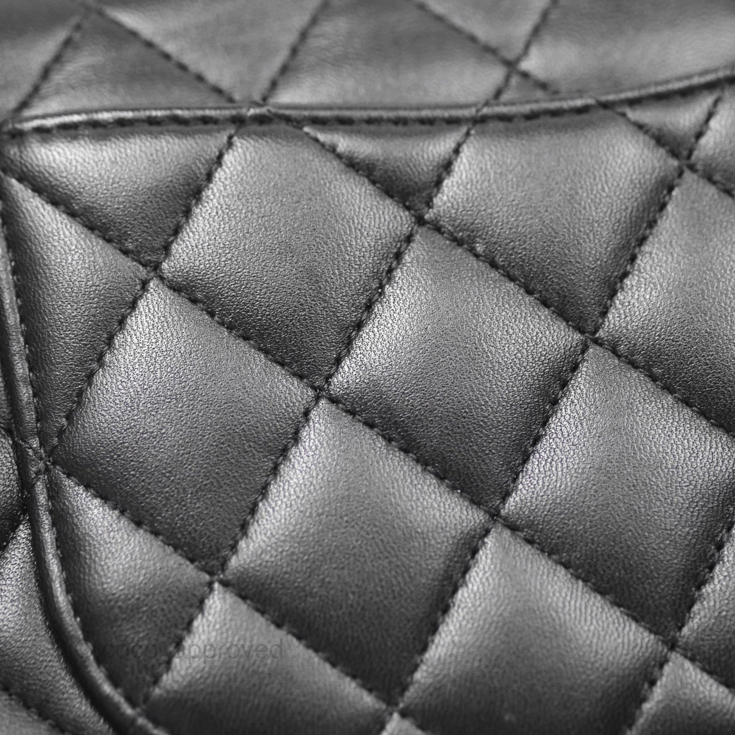 Chanel Classic M/L Medium Flap Quilted Black Lambskin Rose Gold Hardware