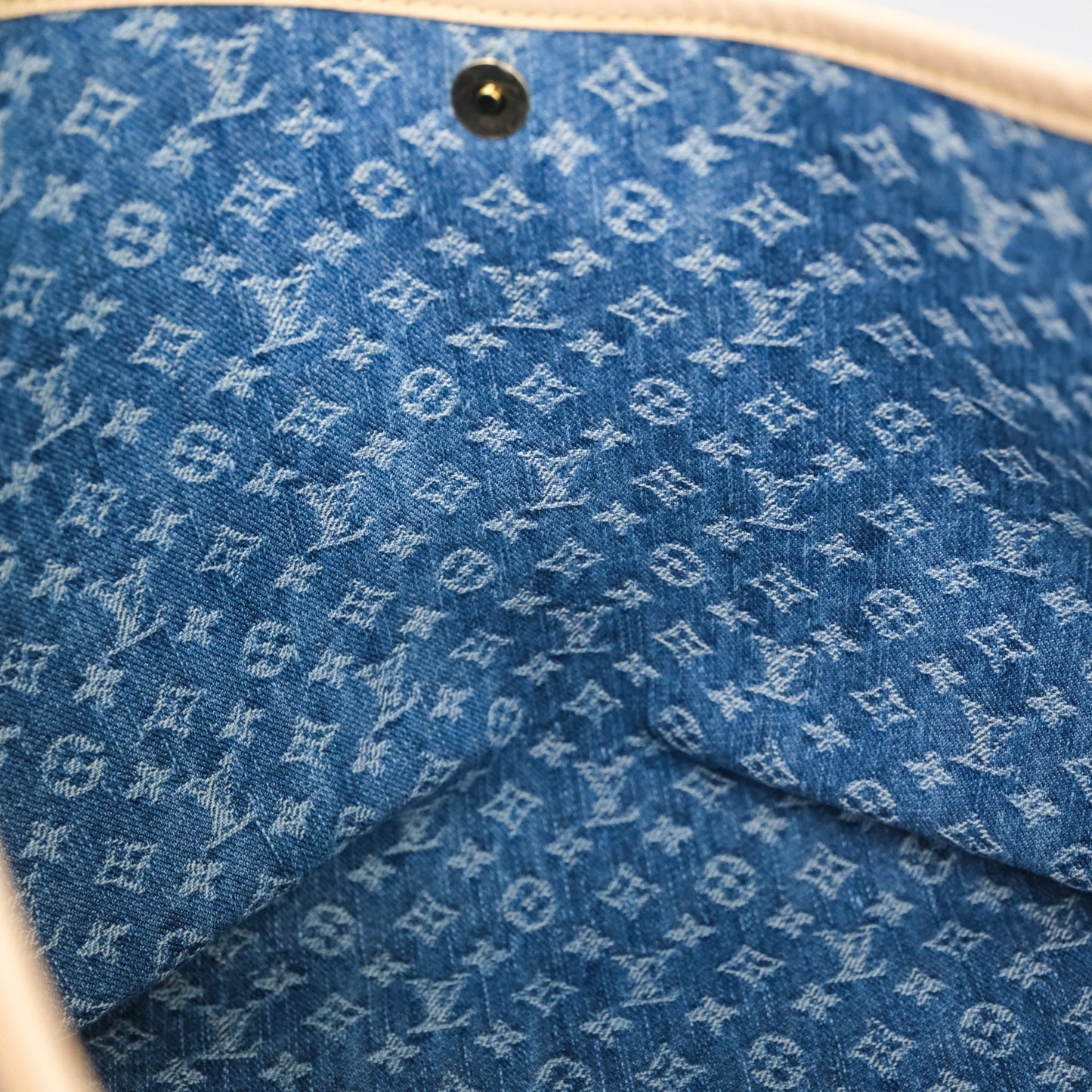 Louis Vuitton CarryAll MM Denim Blue Monogram