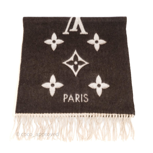 Louis Vuitton Reykjavik Gradient Scarf Cashmere Beige