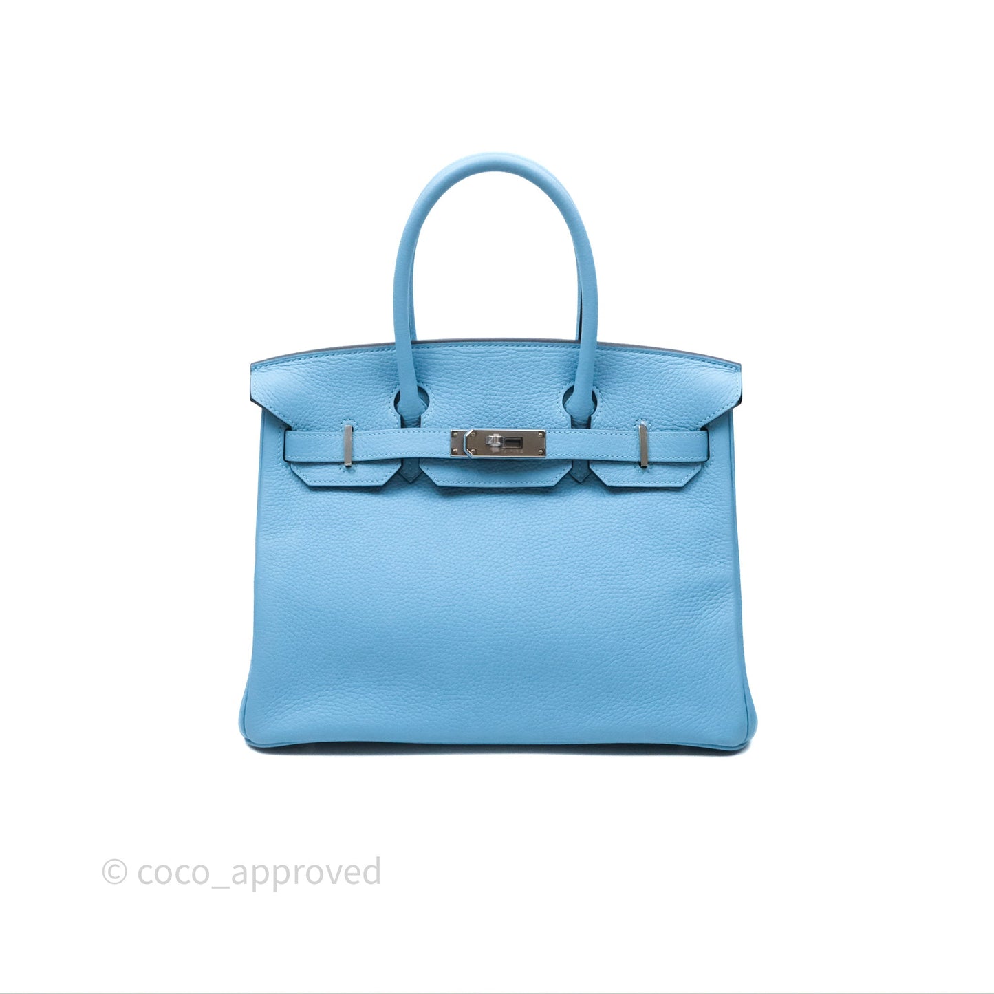 Hermès Birkin 30 Bleu De Nord Togo Palladium Hardware