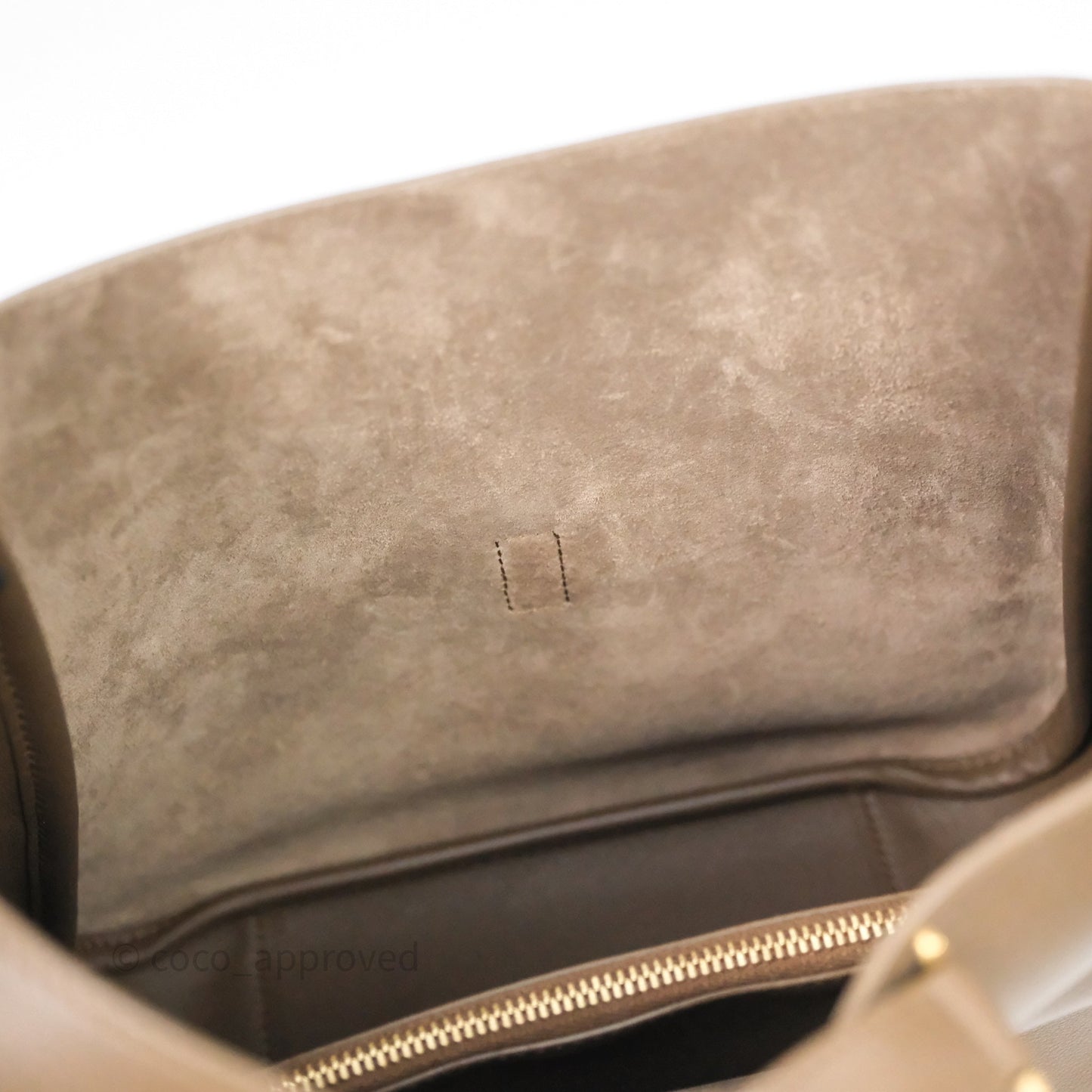 Saint Laurent LE 5 à 7 Supple Small Choco Brown Grained Leather Gold Hardware
