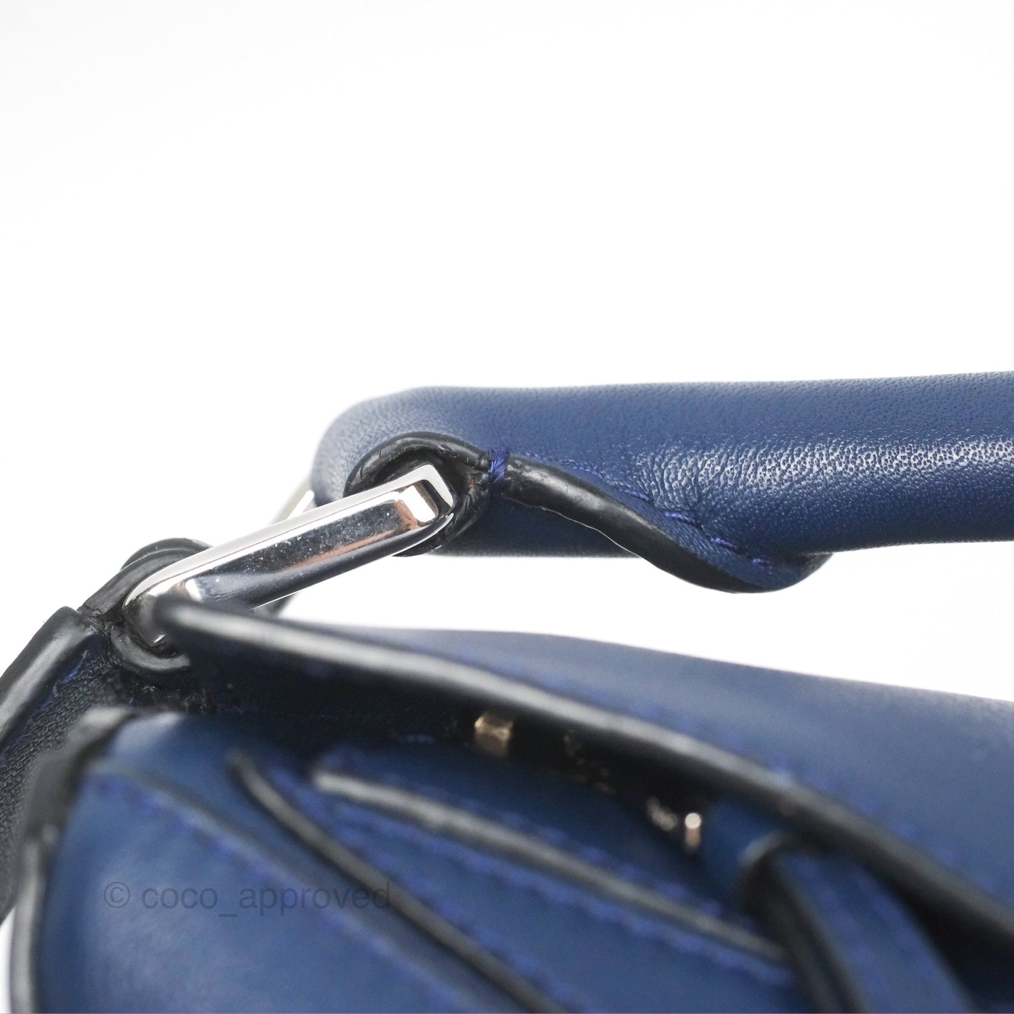 Loewe Small Puzzle Bag Navy Calfskin