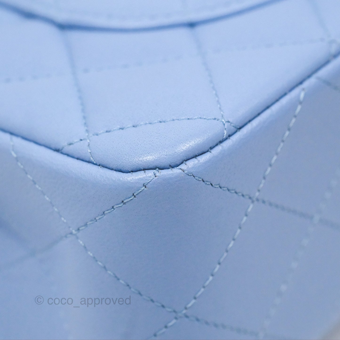 Chanel Small Classic Quilted Flap Sky Blue Lambskin Gold Hardware