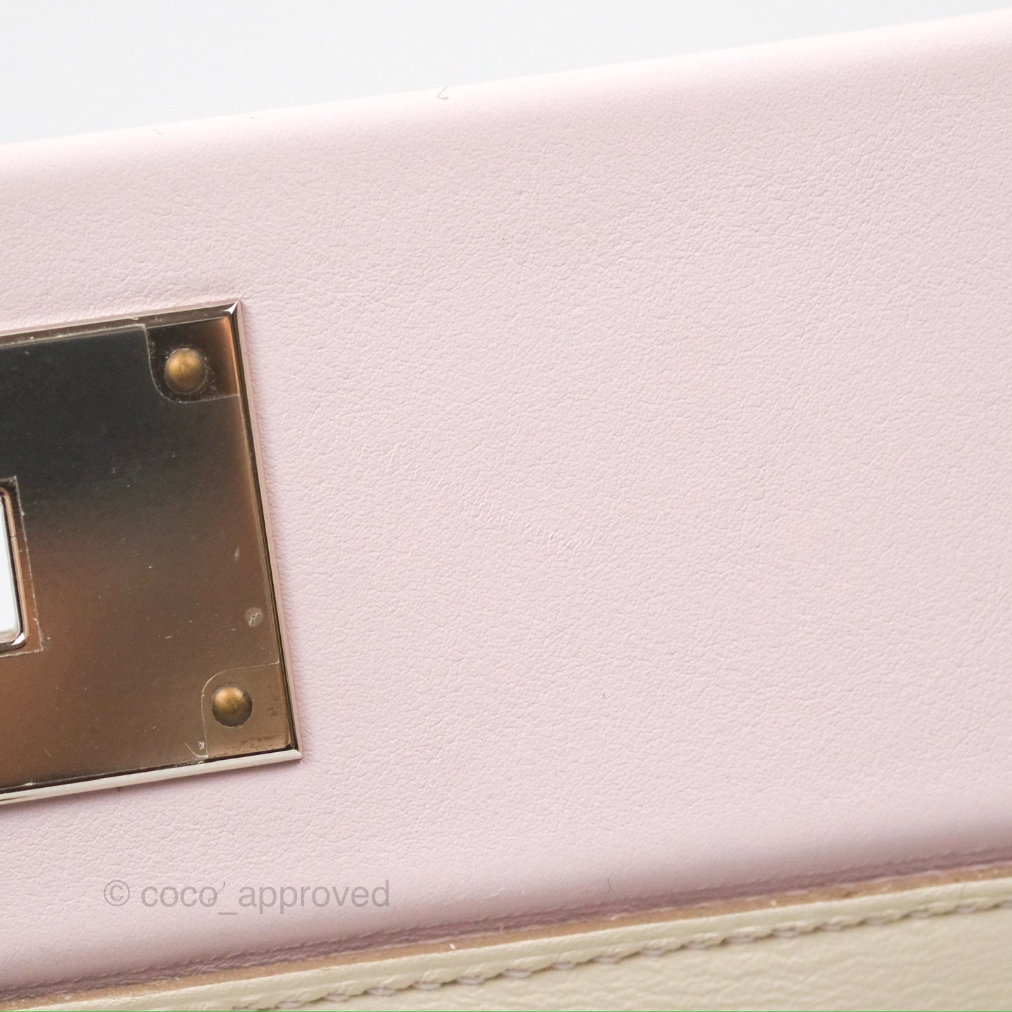 Hermès 24/24 21 Mini Mauve Pale Evercolor/Swift Palladium Hardware