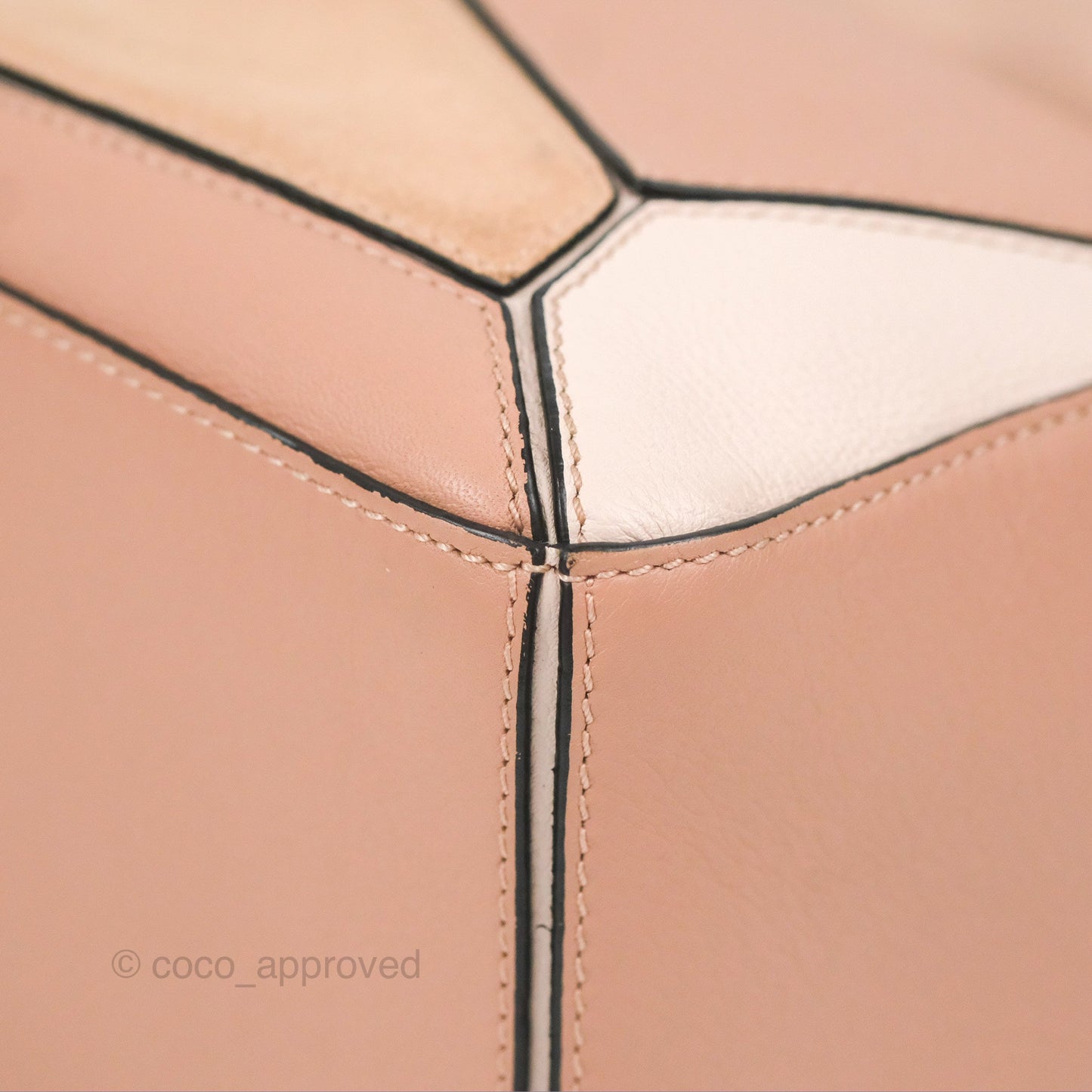 Loewe Small Puzzle Bag Blush Suede Calfskin