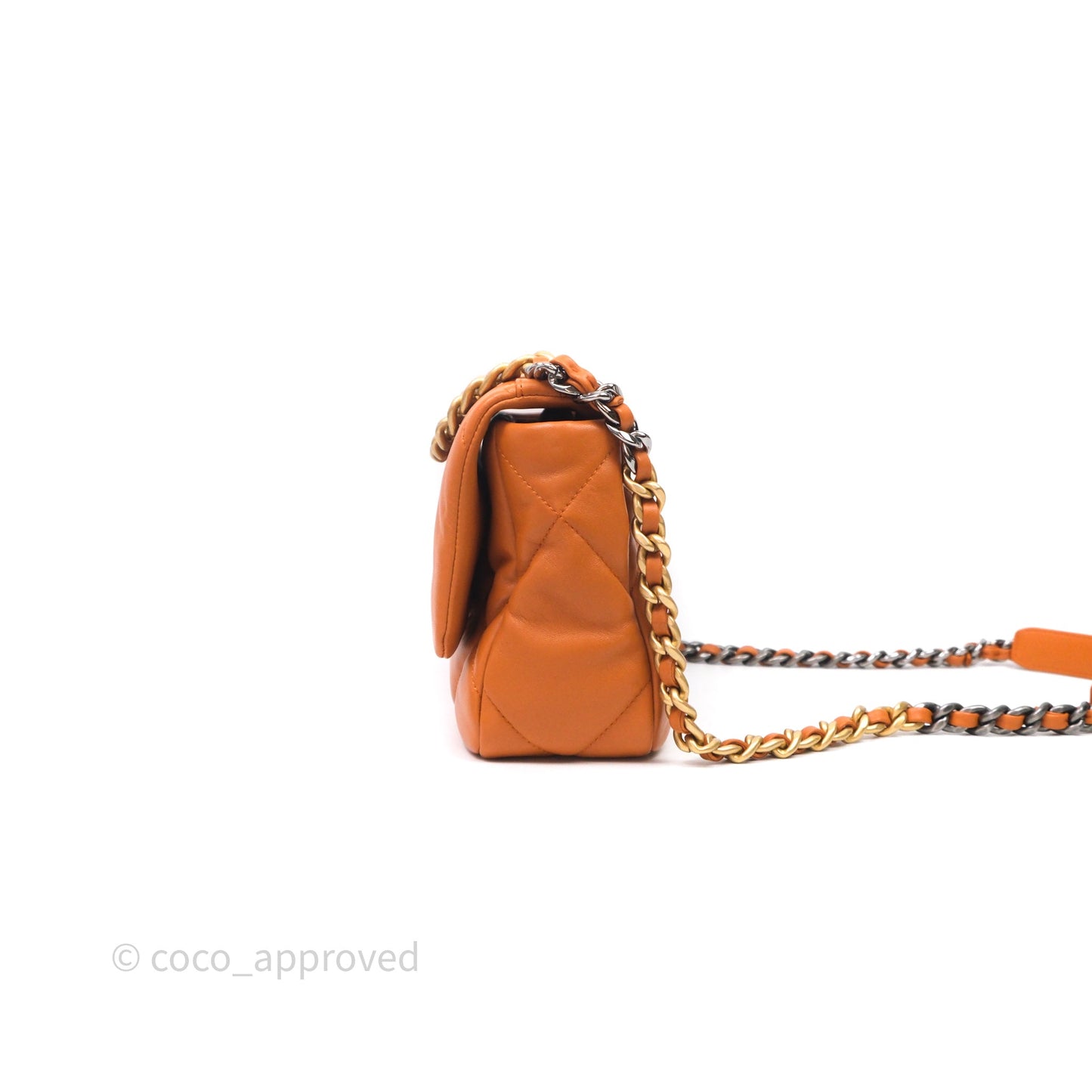 Chanel 19 Small Caramel Mixed Hardware