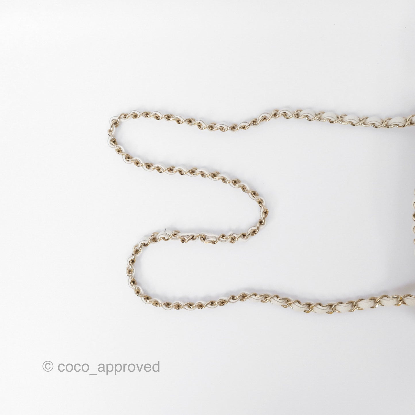 Chanel Small Classic Flap Quilted Ivory White Caviar Gold Hardware