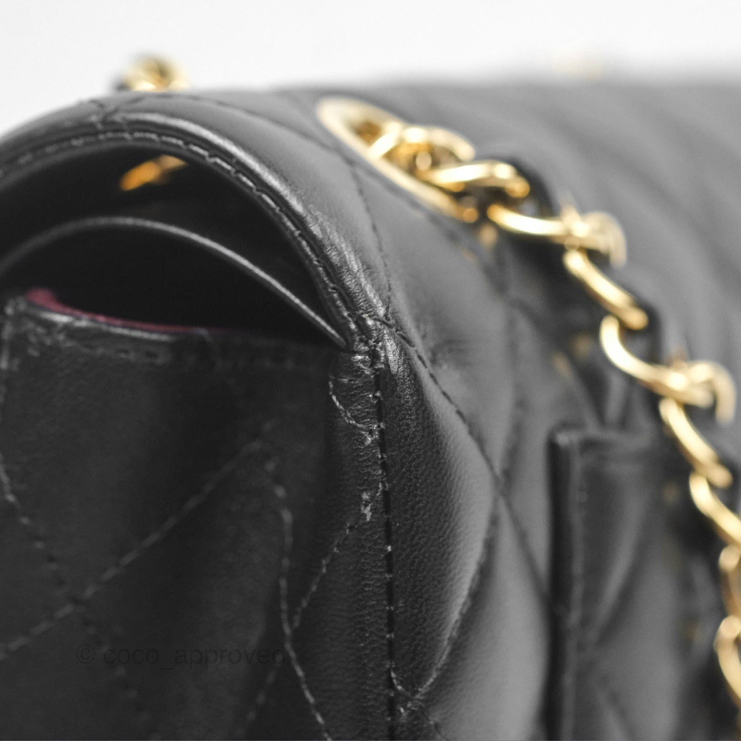 Chanel Small S/M Classic Flap Black Lambskin Gold Hardware