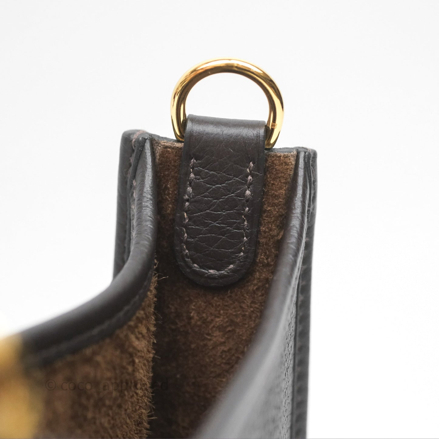 Hermès Mini Evelyne 16 Ebene 46 Clemence Gold Hardware