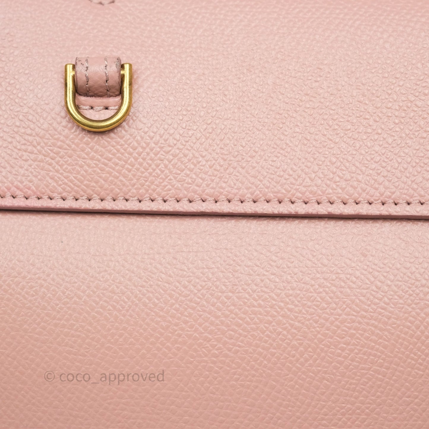 Celine Nano Belt Bag Vintage Pink Grained Calfskin Gold Hardware
