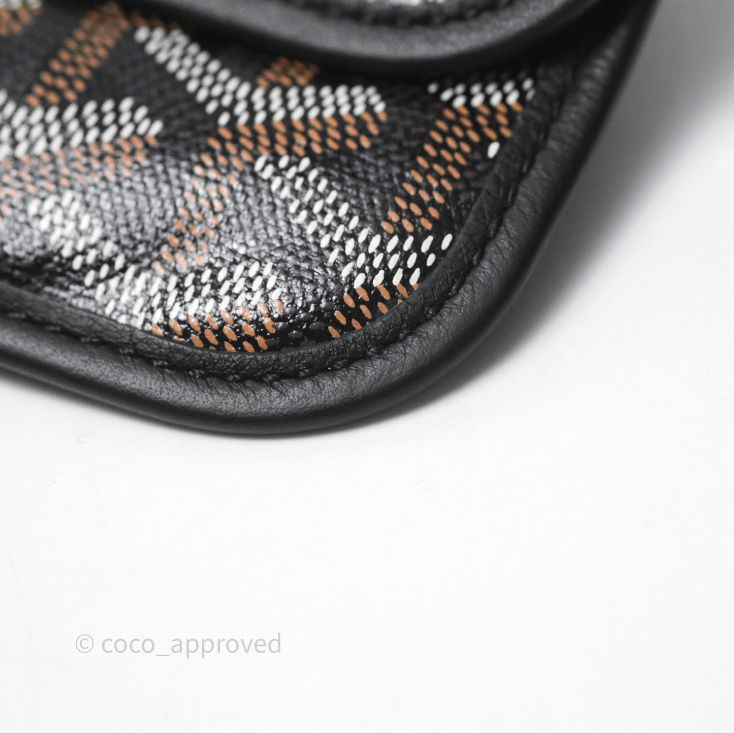 Goyard Anjou Mini Bag Goyardine Canvas Black