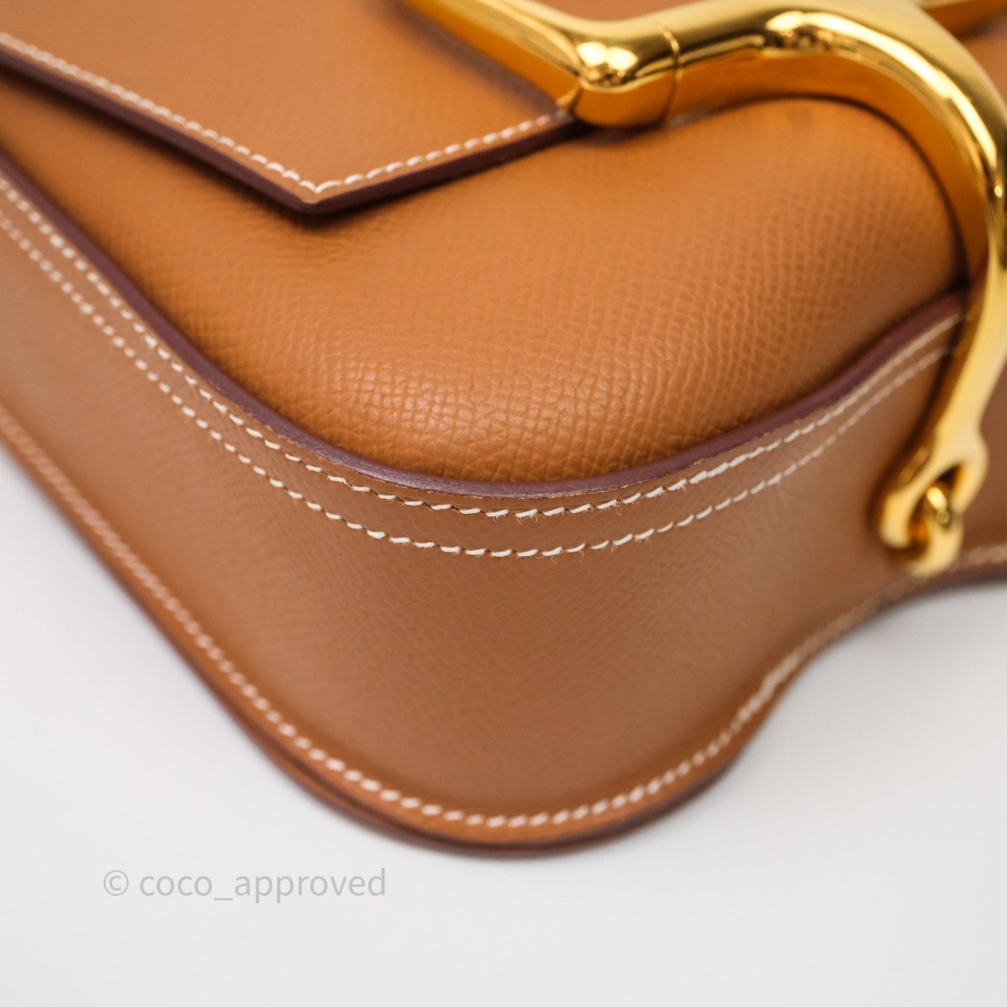 Hermès Della Cavalleria Mini Bag Gold 37 Epsom Gold Hardware