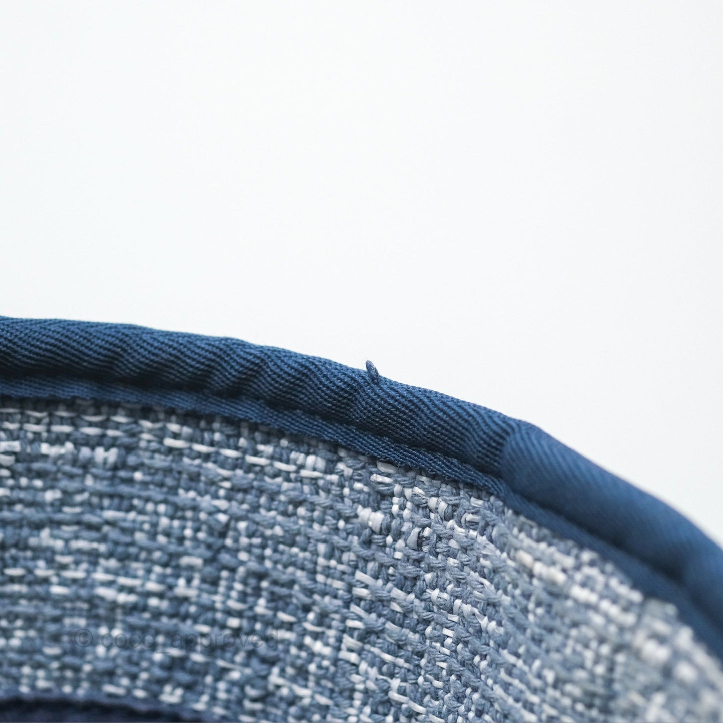 Chanel Medium Deauville Tote Blue Canvas