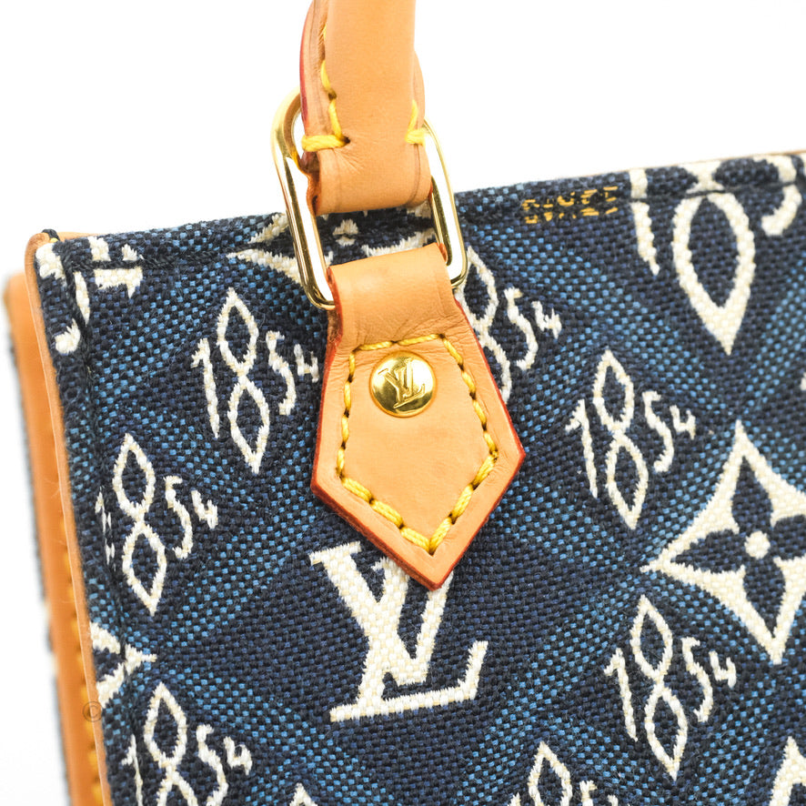 Louis Vuitton Petit Sac Plat Bag Denim Since 1854