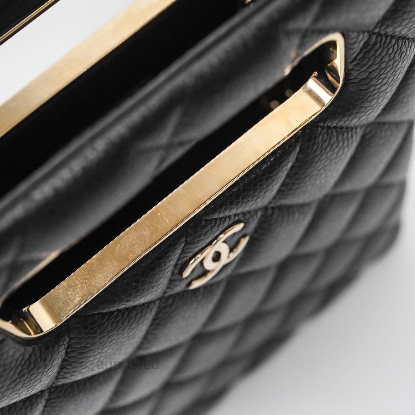 Chanel Evening Bag Caviar Black Gold Hardware