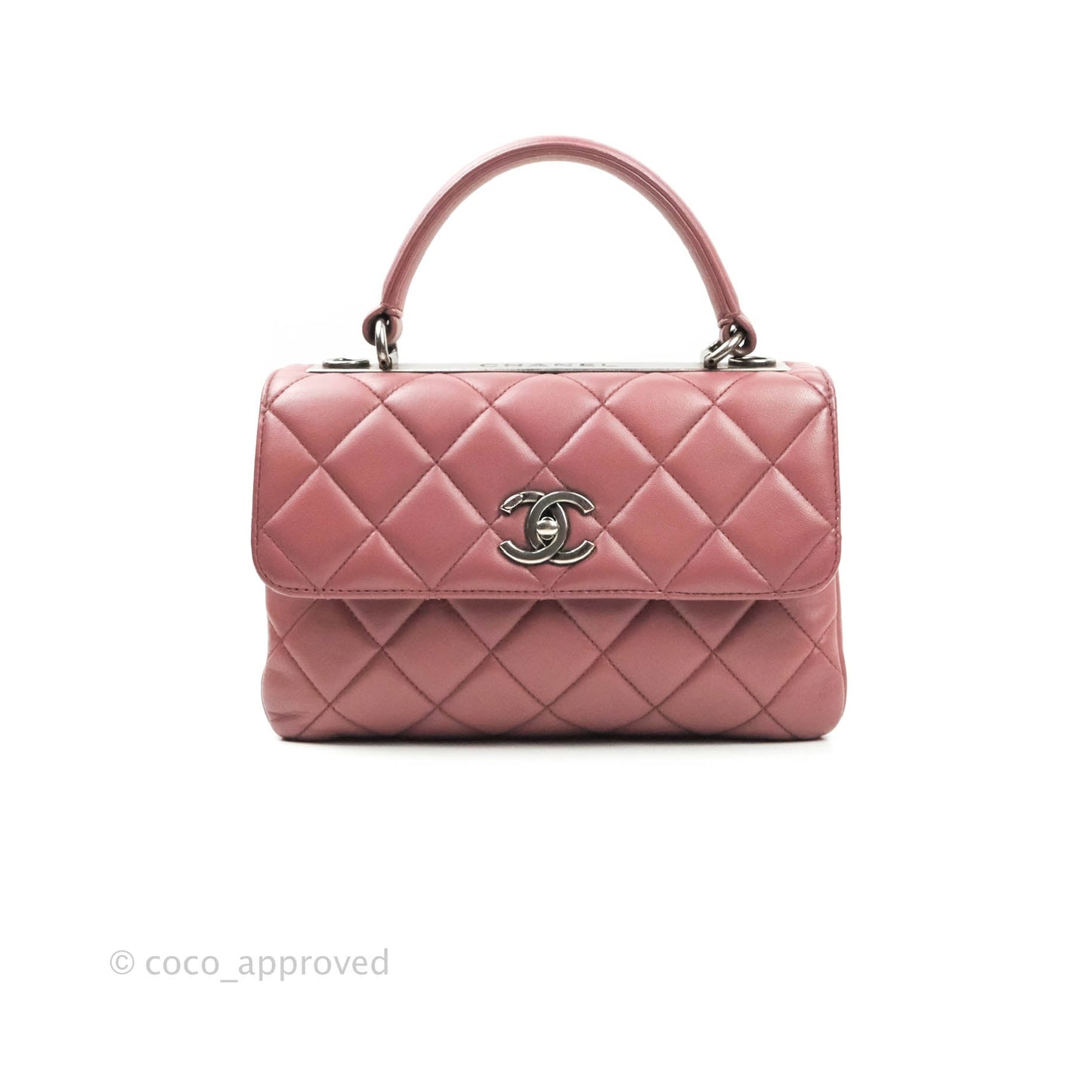 Chanel Trendy CC Small Mauve Pink Lambskin Ruthenium Hardware