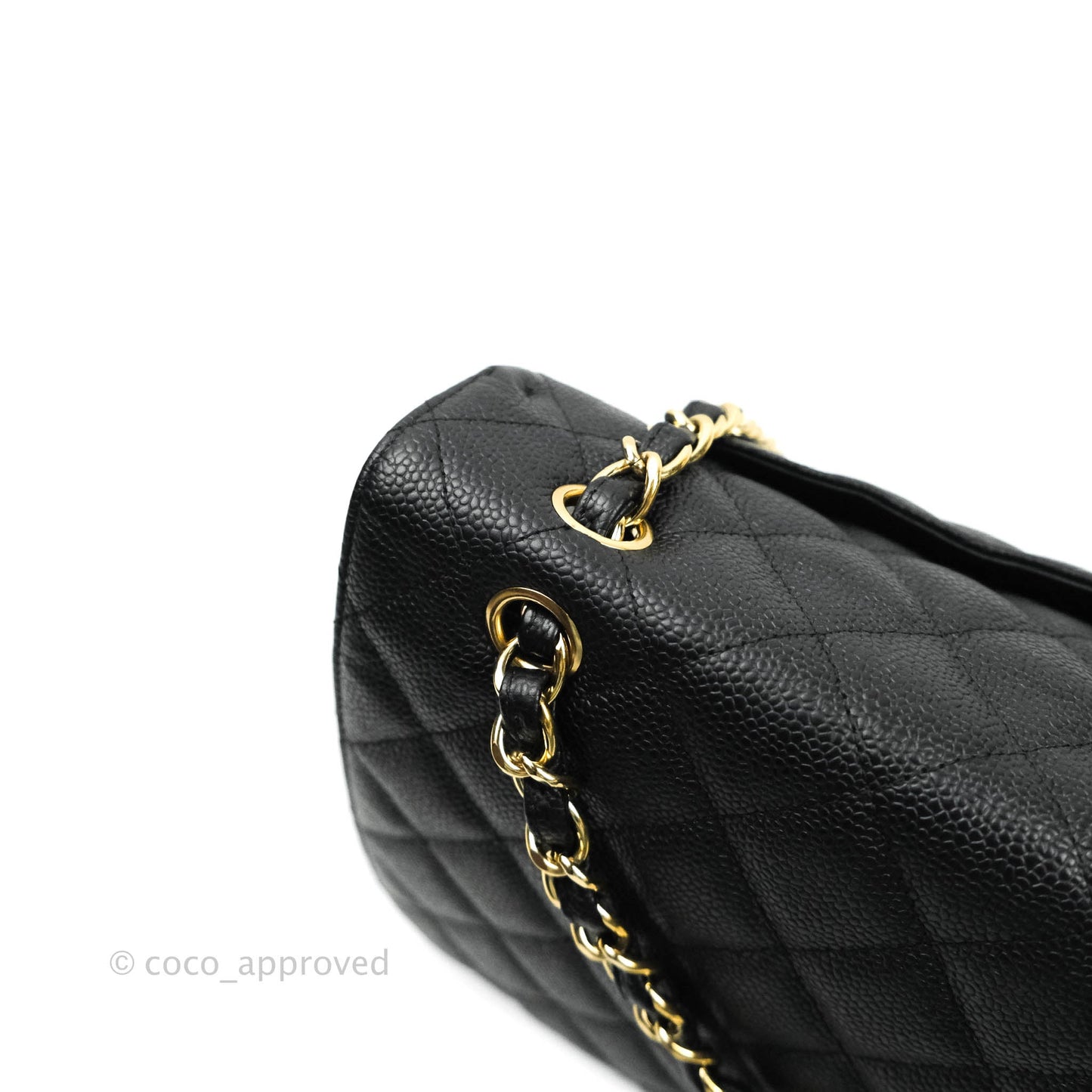 Chanel Classic Single Flap Maxi Black Caviar Gold Hardware