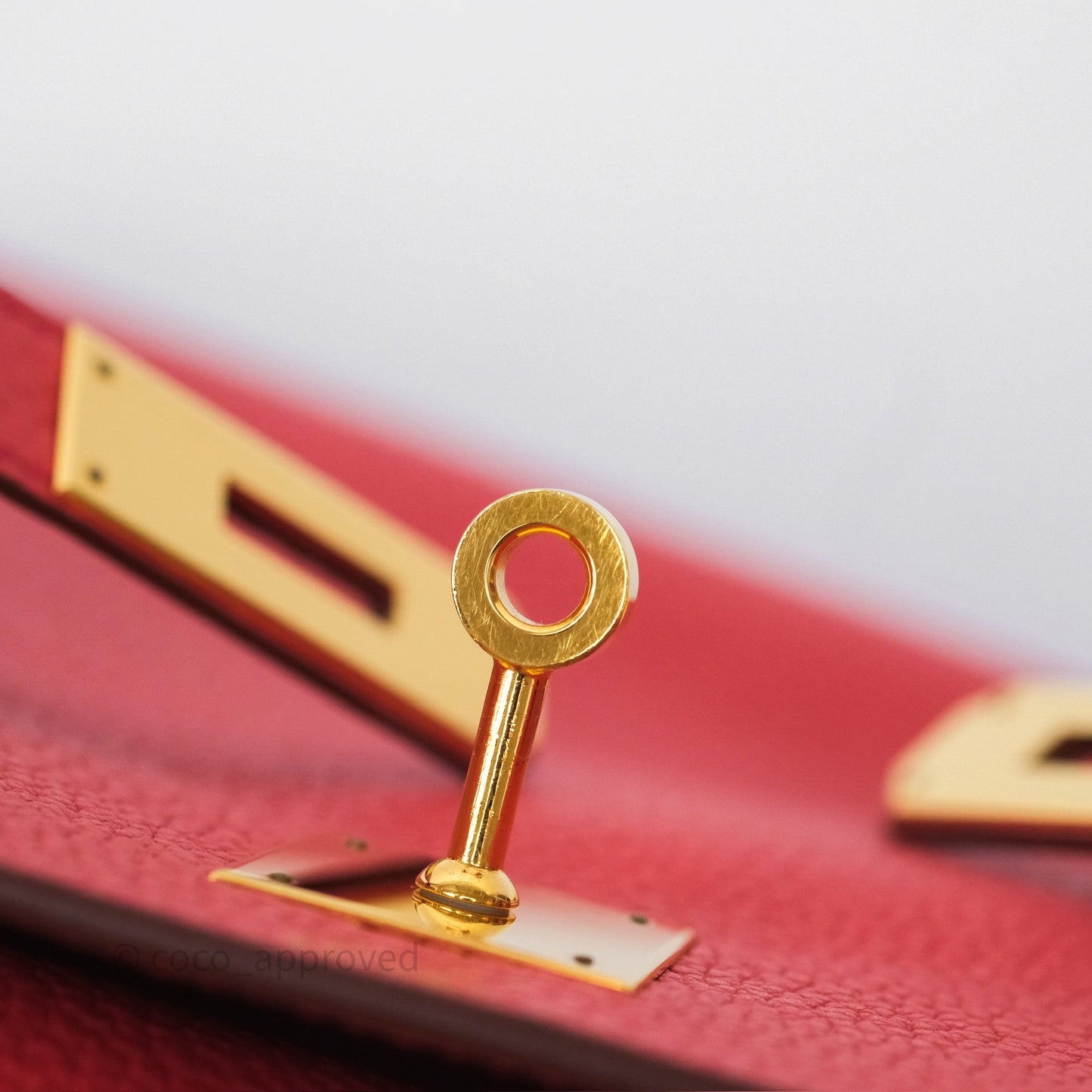 Hermès Kelly 28 Rose Jaipur Retourne Togo Gold Hardware