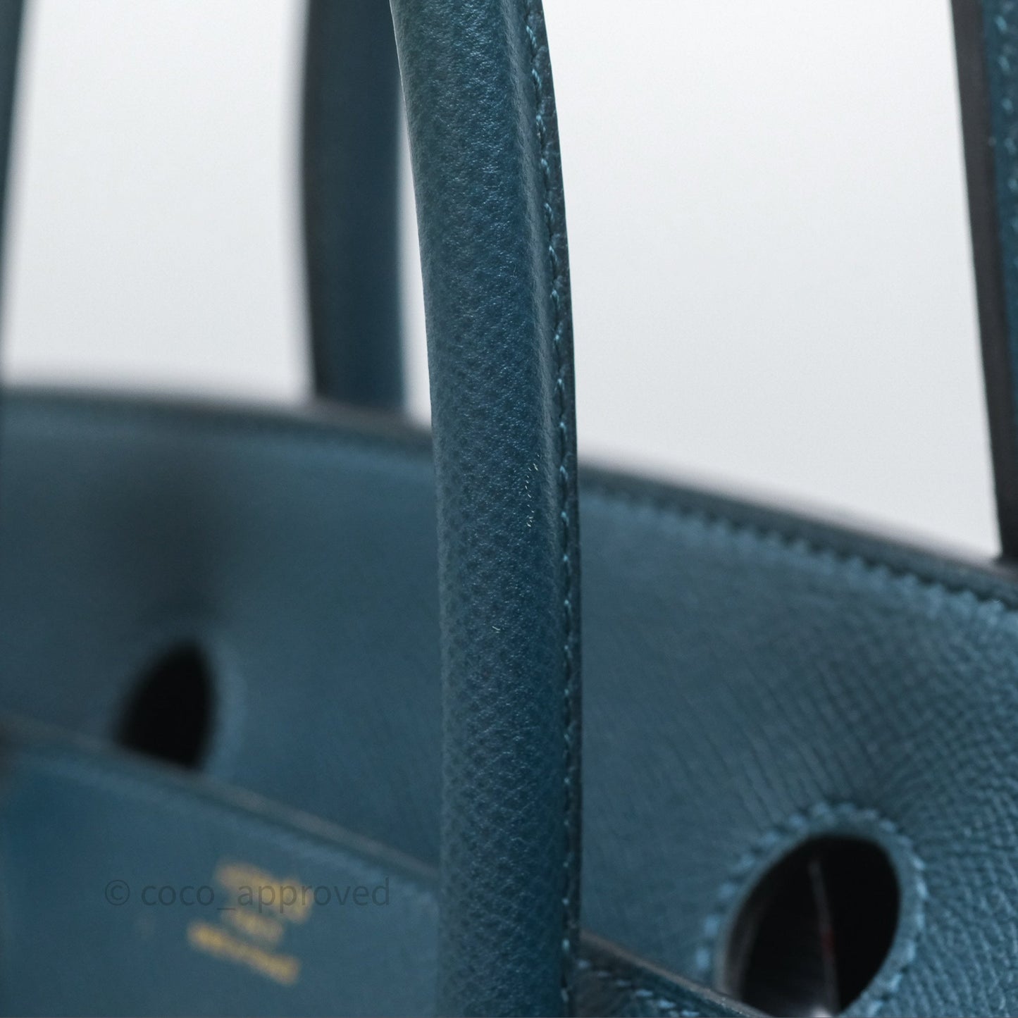 Hermès Birkin 30 Retourne Bleu de Prusse 7P Epsom Gold Hardware