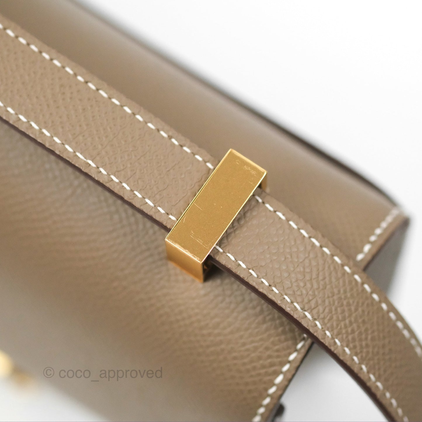 Hermès Constance 24 with Mirror Etoupe Epsom Gold Hardware