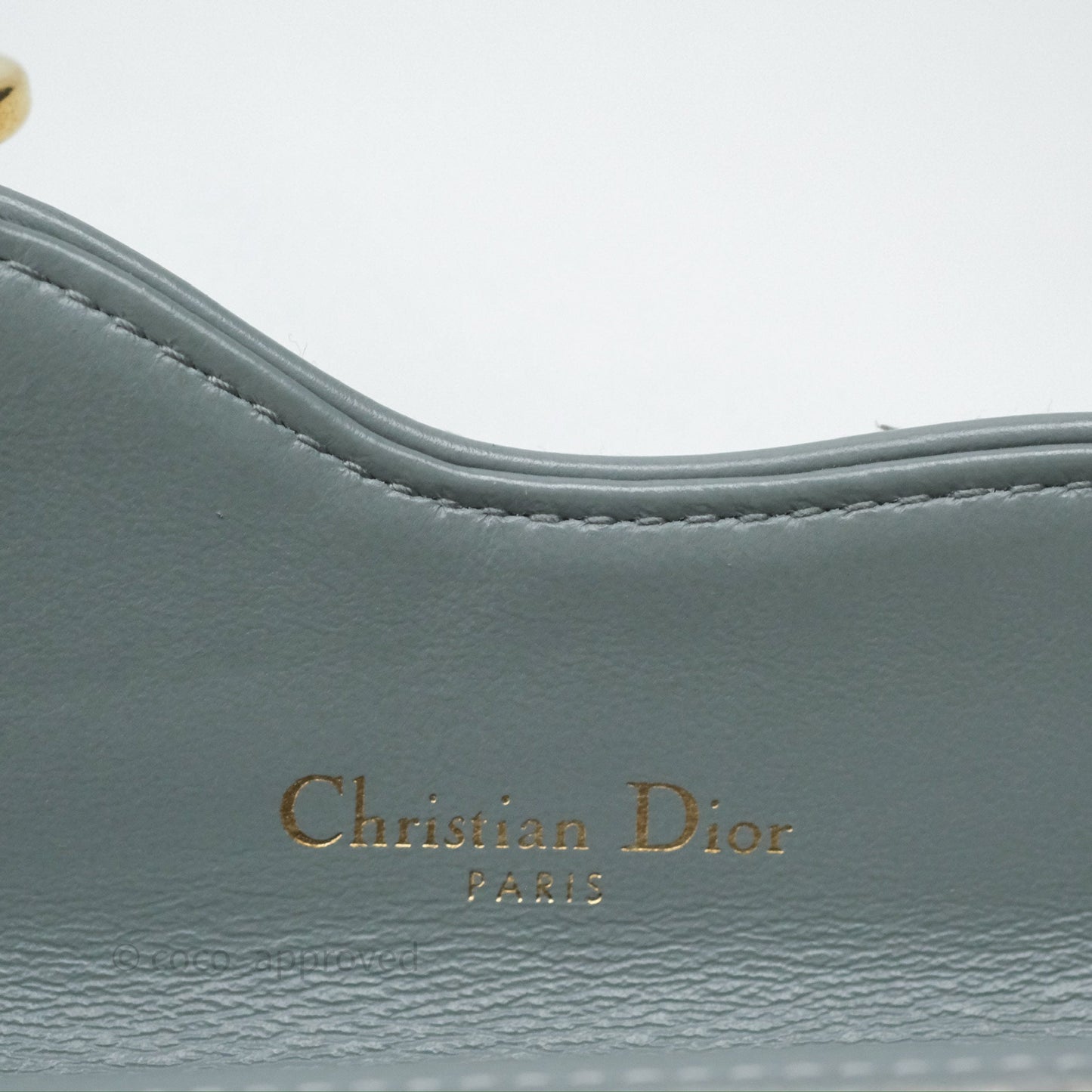 Christian Dior Saddle Bloom Card Holder Gray Dior Oblique Jacquard