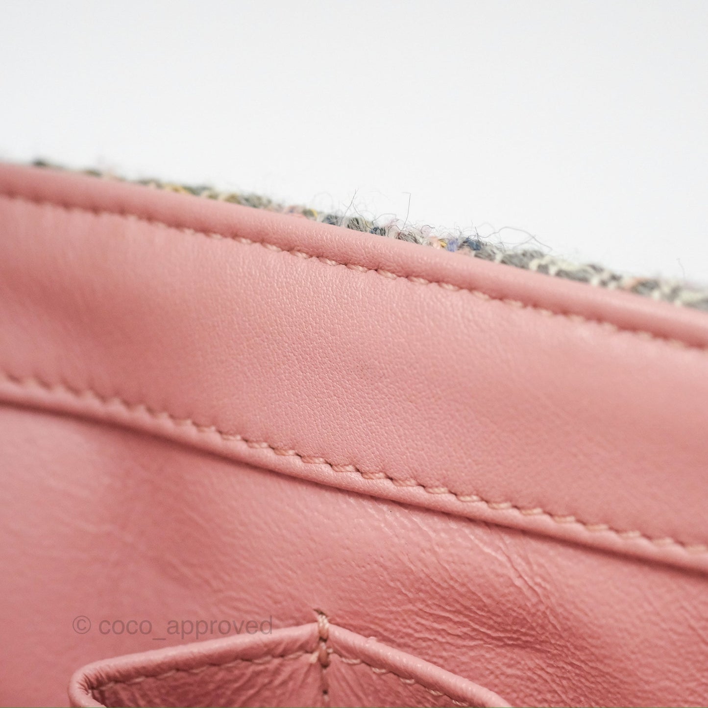Chanel Small CC Filigree Flap Pink Tweed