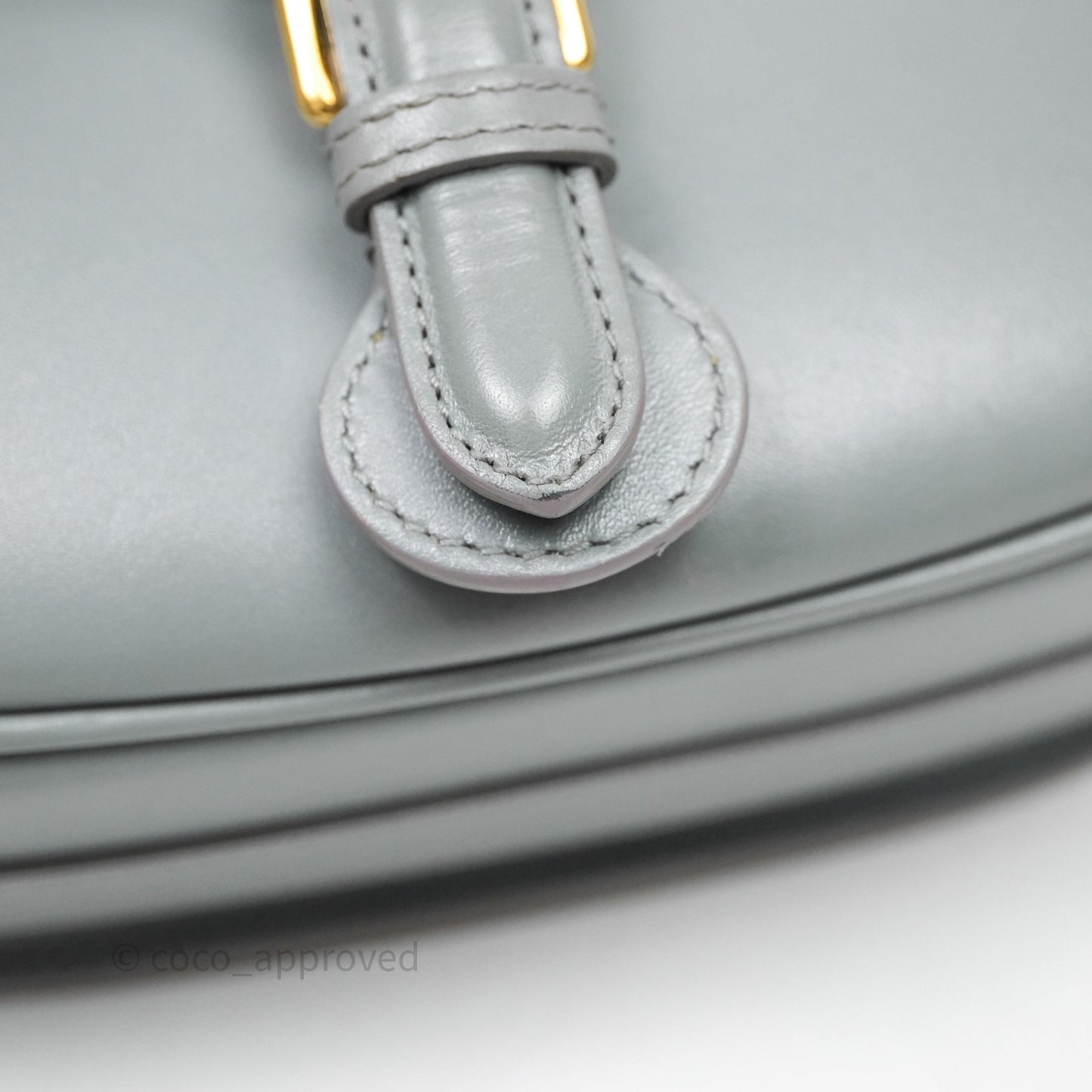 Christian Dior Medium Bobby Flap Grey Box Calfskin