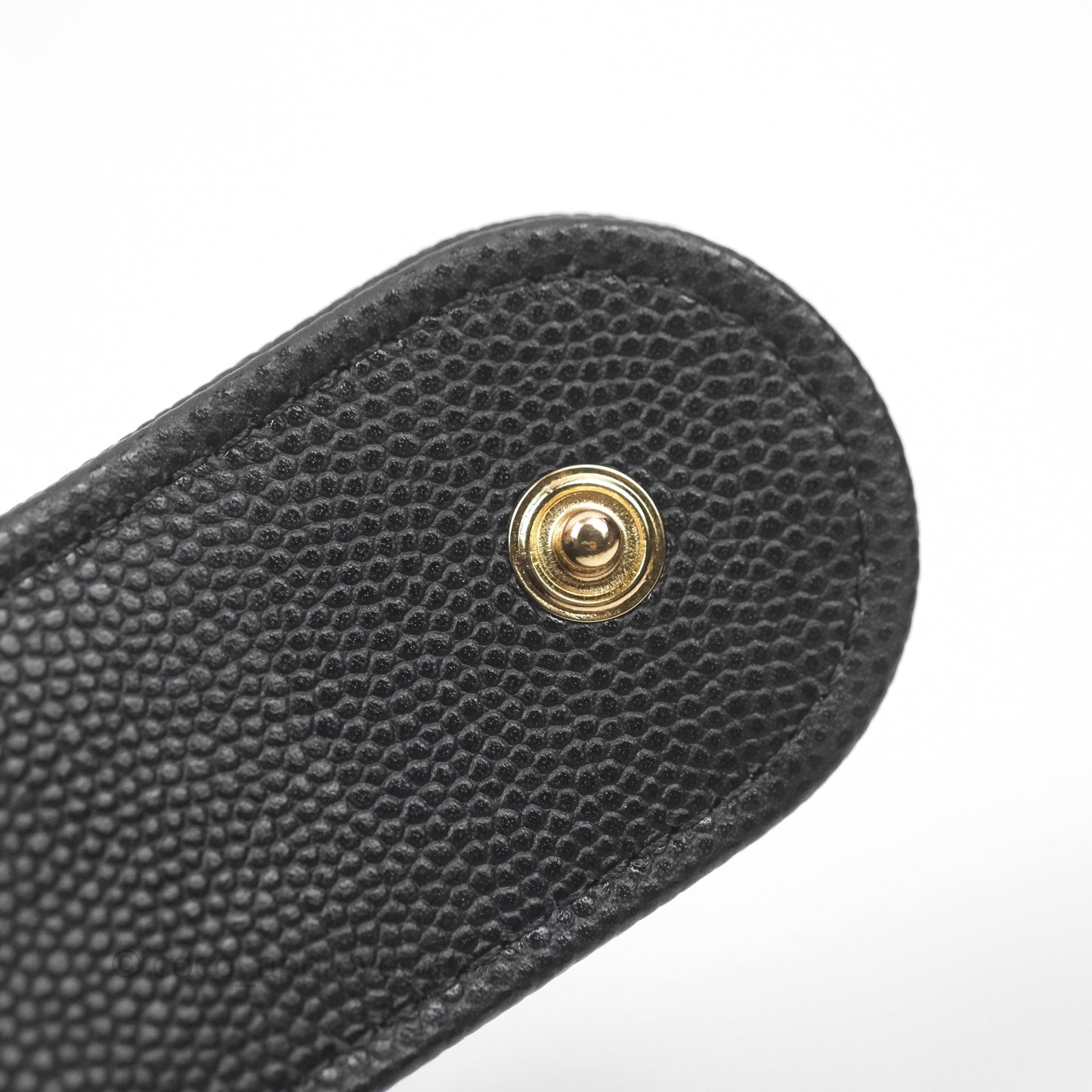 Chanel Bow Hobo Pouch Black Caviar Gold Hardware 24S