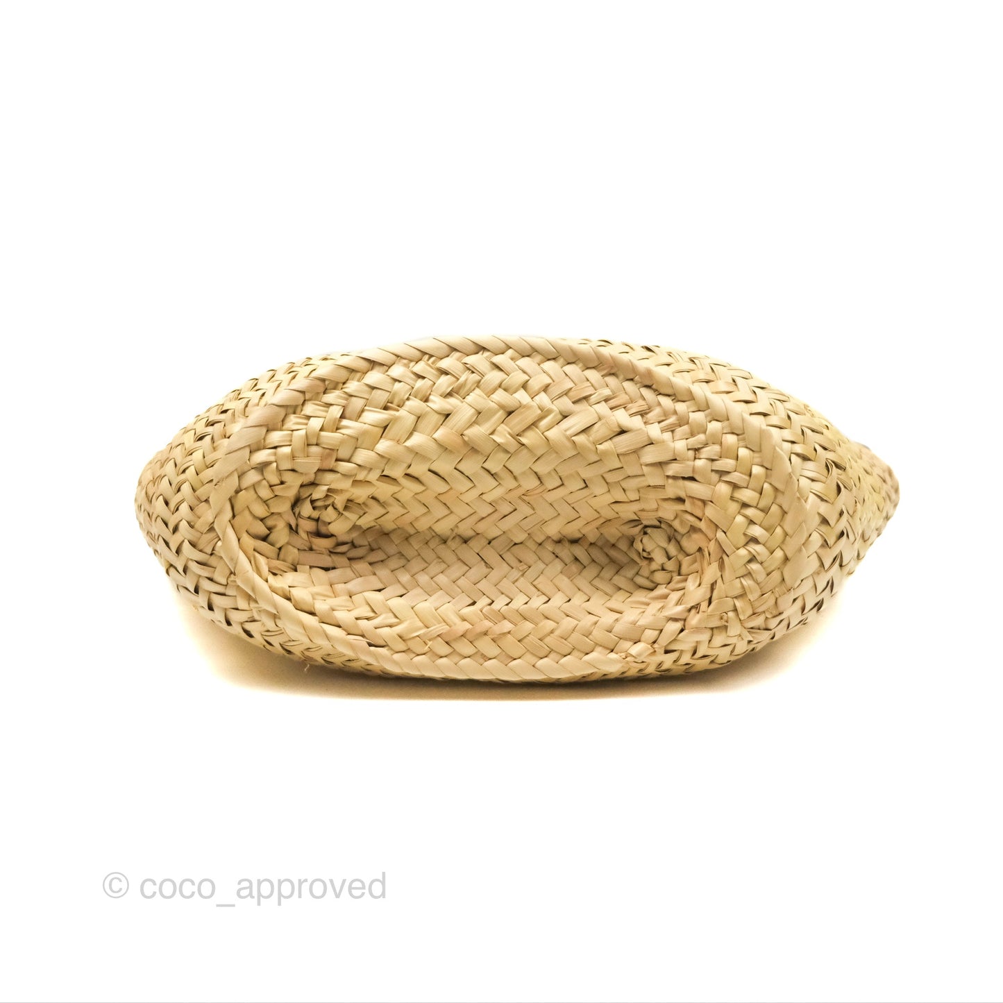 Loewe Woven Basket Bag Black Leather Natural Palm Leaf