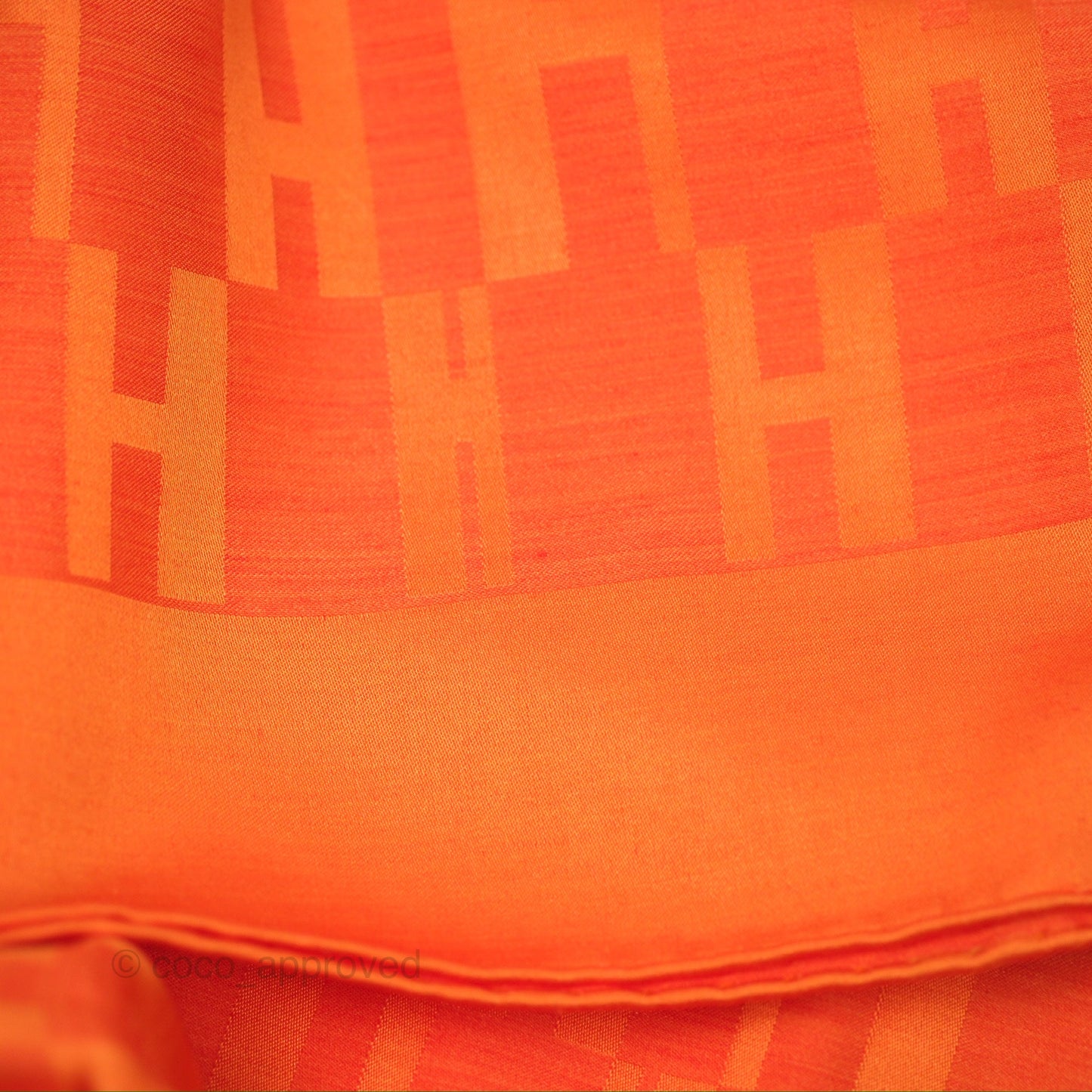 Hermès Faconnee Grand H Scarf Silk Wool