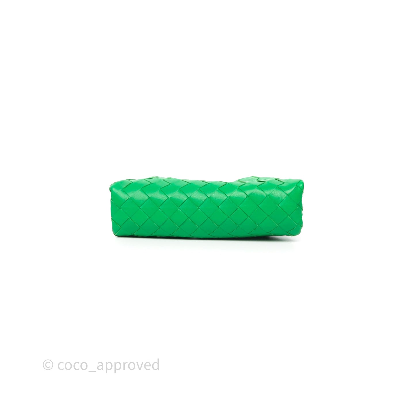 Bottega Veneta Mini Pouch Green Intrecciato Lambskin