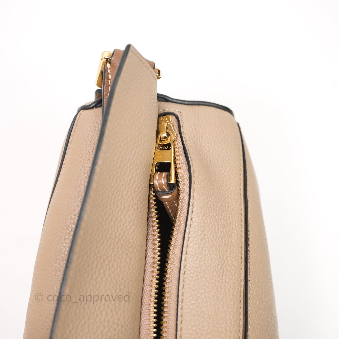 Loewe Small Puzzle Bag Sand Mink Grained Calfskin