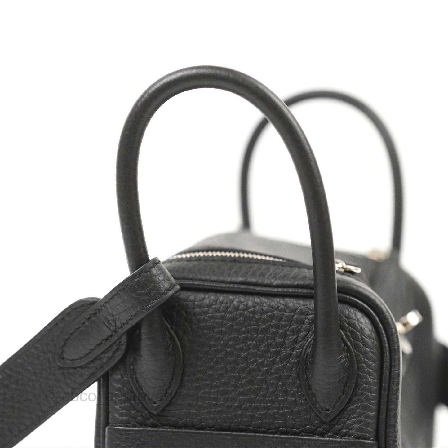 Hermès Mini Lindy 20 Black Noir Clemence Palladium Hardware