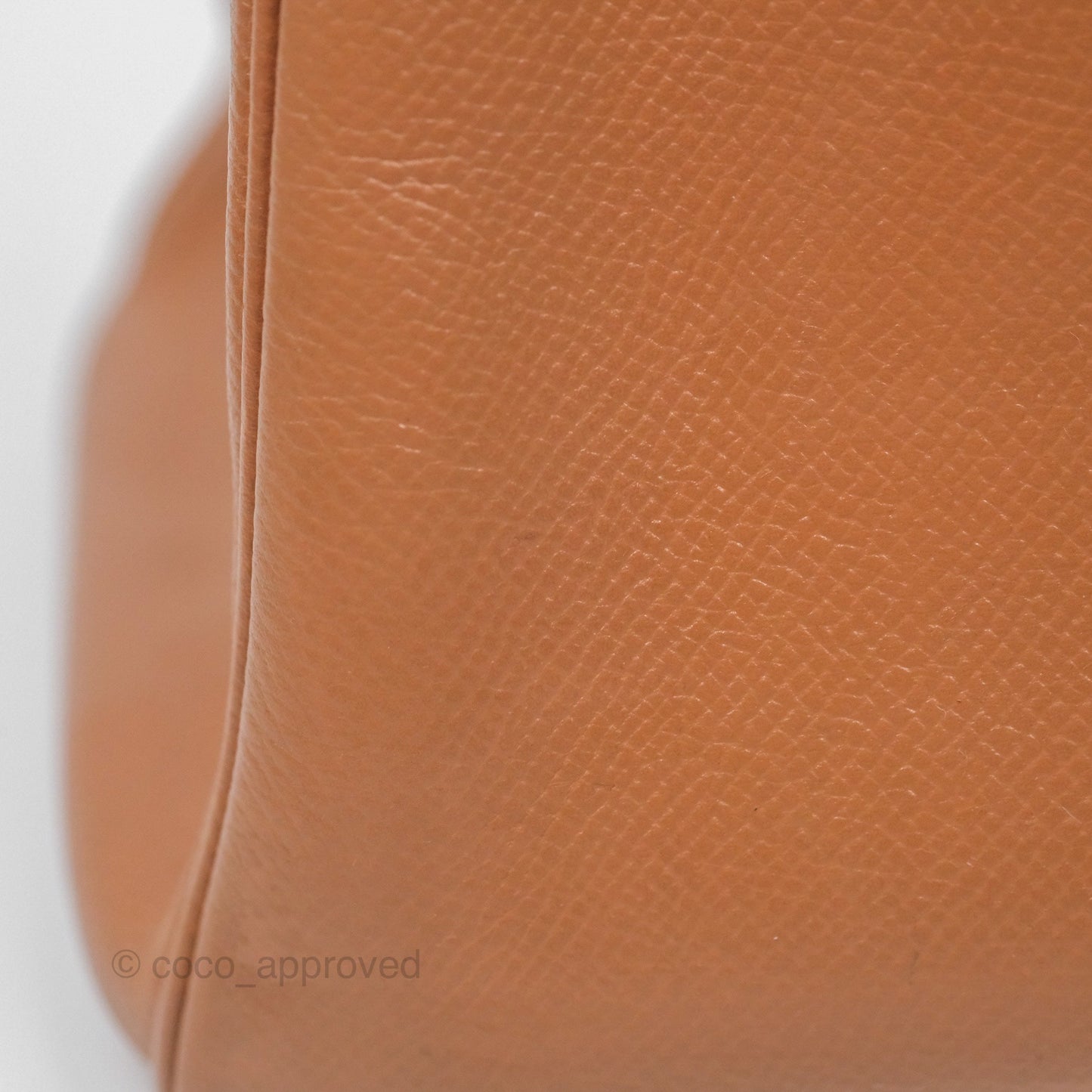 Hermes Vintage Kelly 32 Retourne Natural Gold Hardware