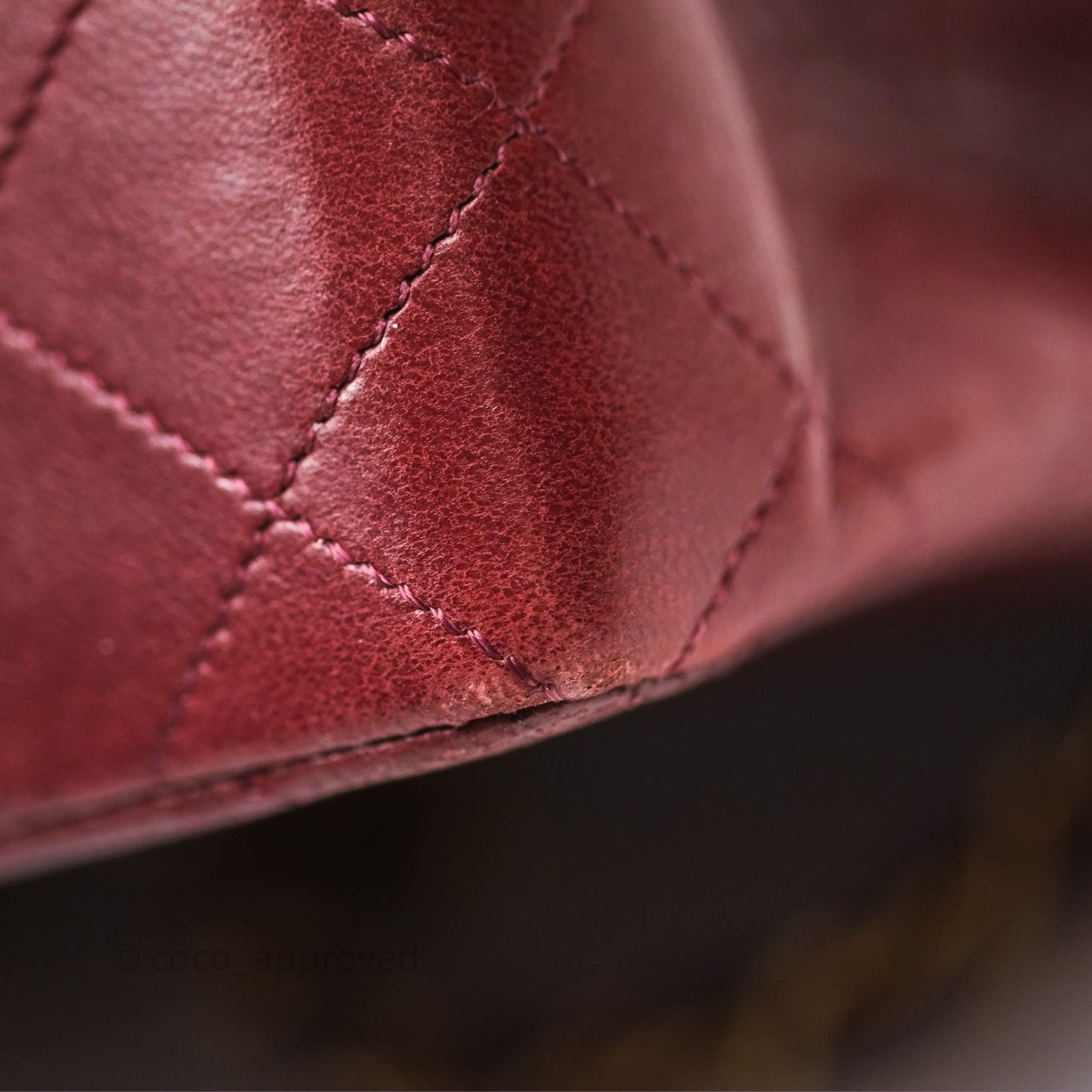 Chanel Vintage Mini Square Burgundy Lambskin 24K Gold Hardware